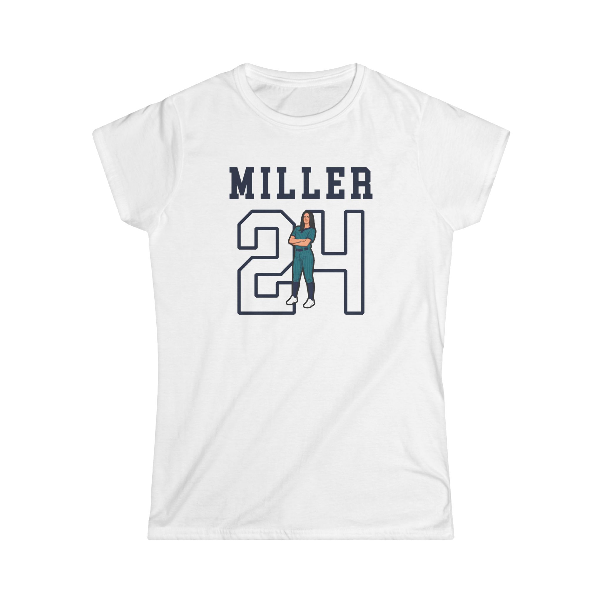Women's Softstyle Tee — character_shirsey in White