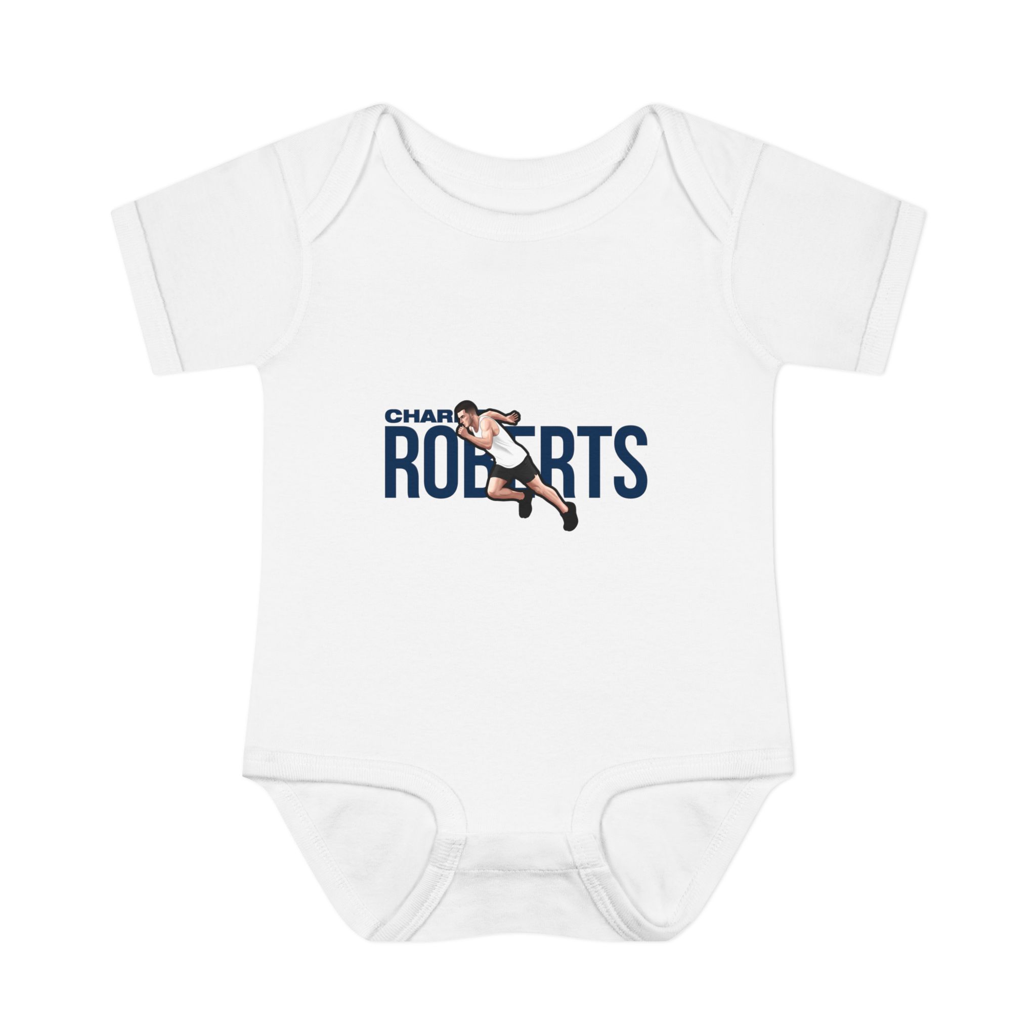 Baby Onesie — character_player_name in White