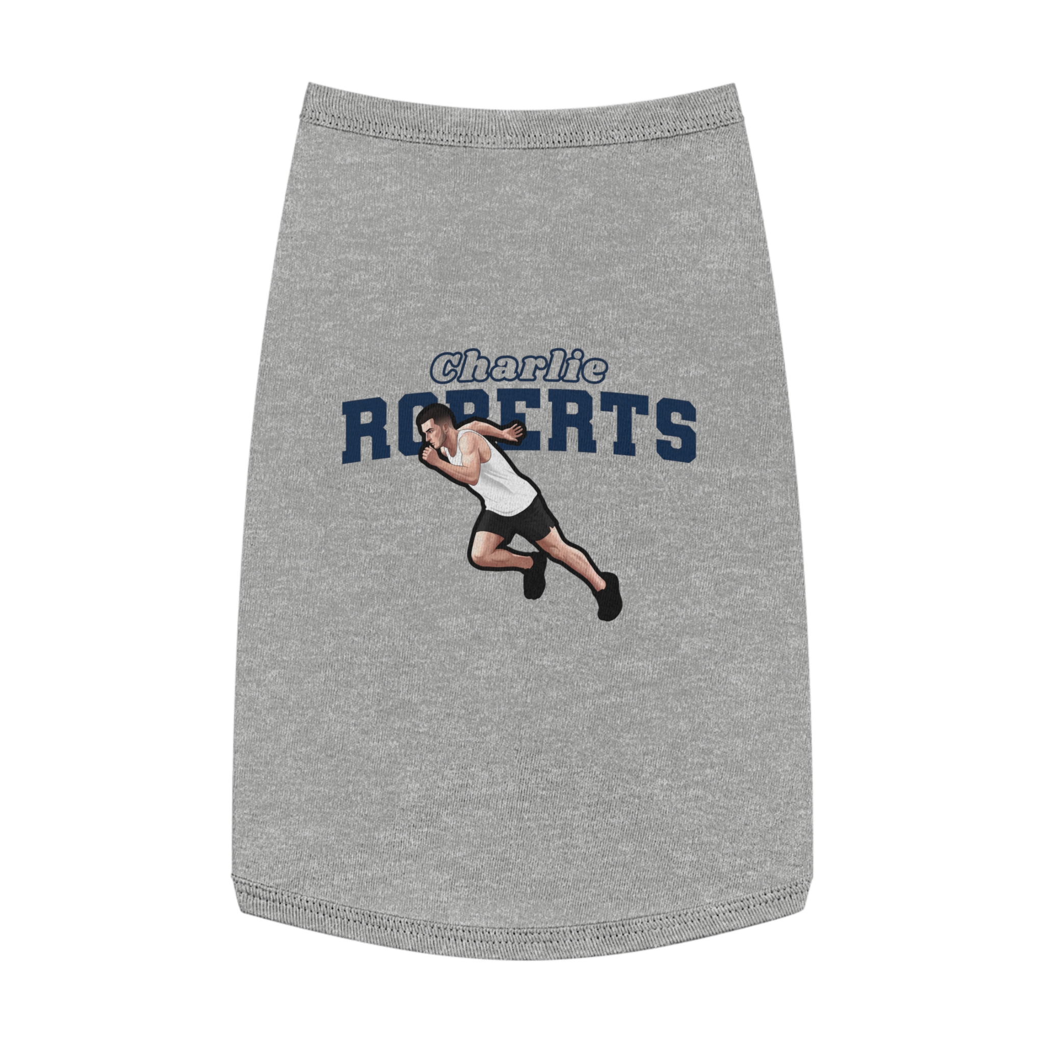Pet Tank Top — character_name_arch in White