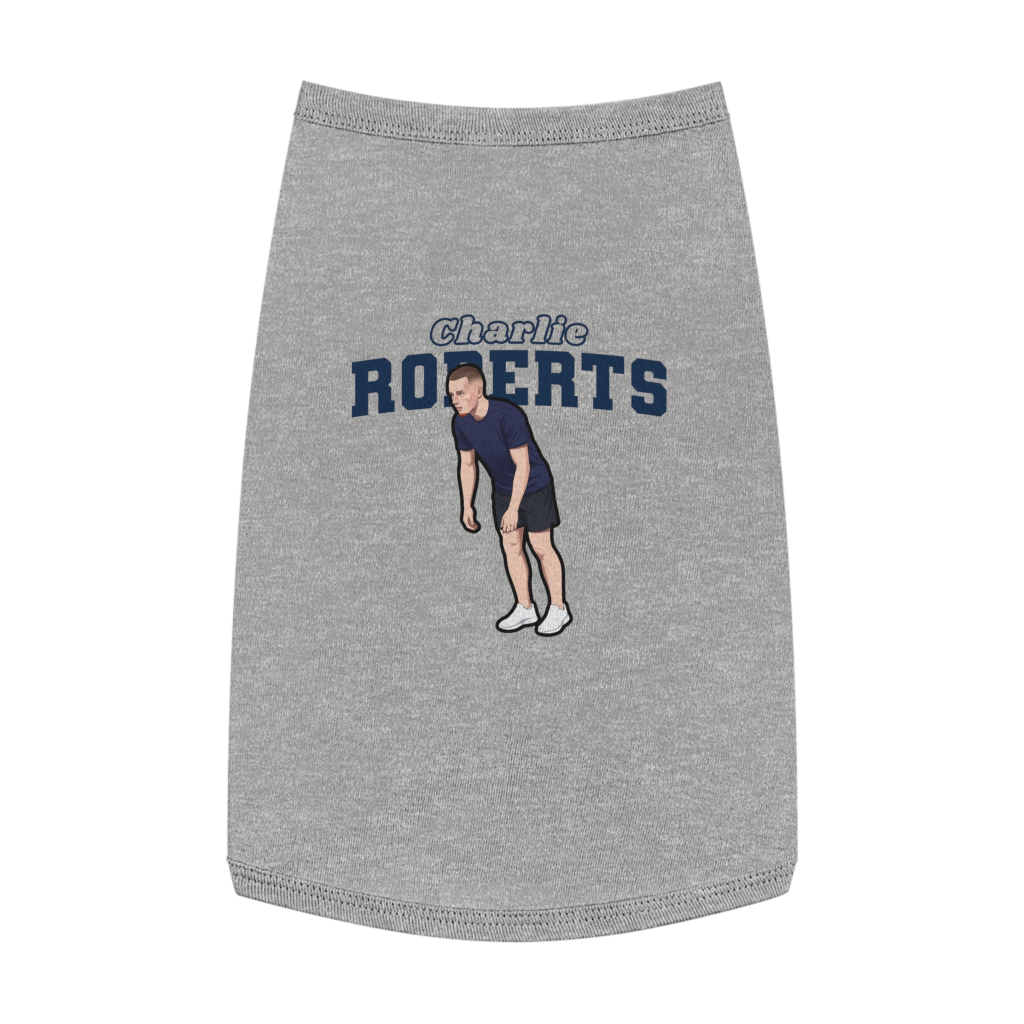 Pet Tank Top — character_name_arch in White