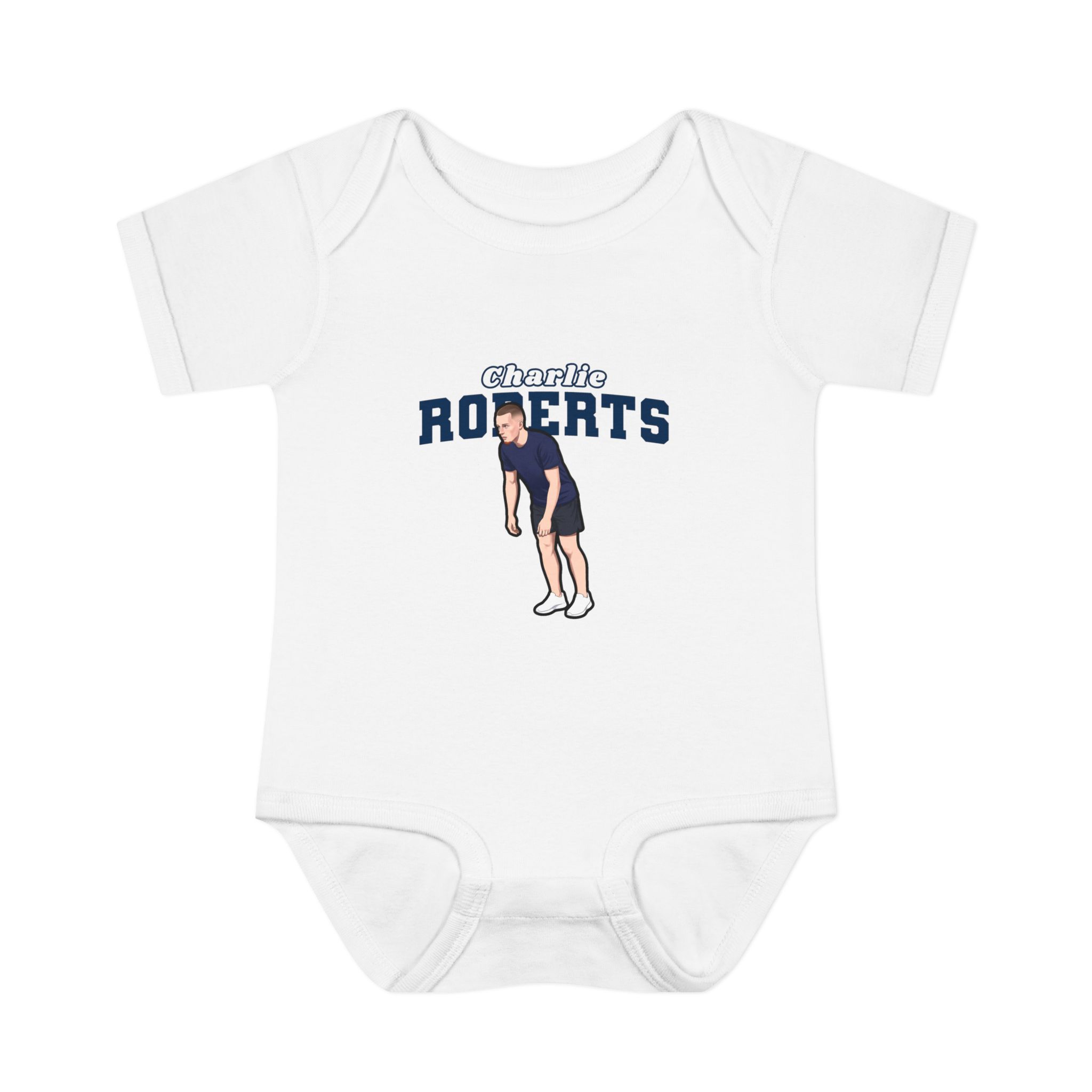 Baby Onesie — character_name_arch in White