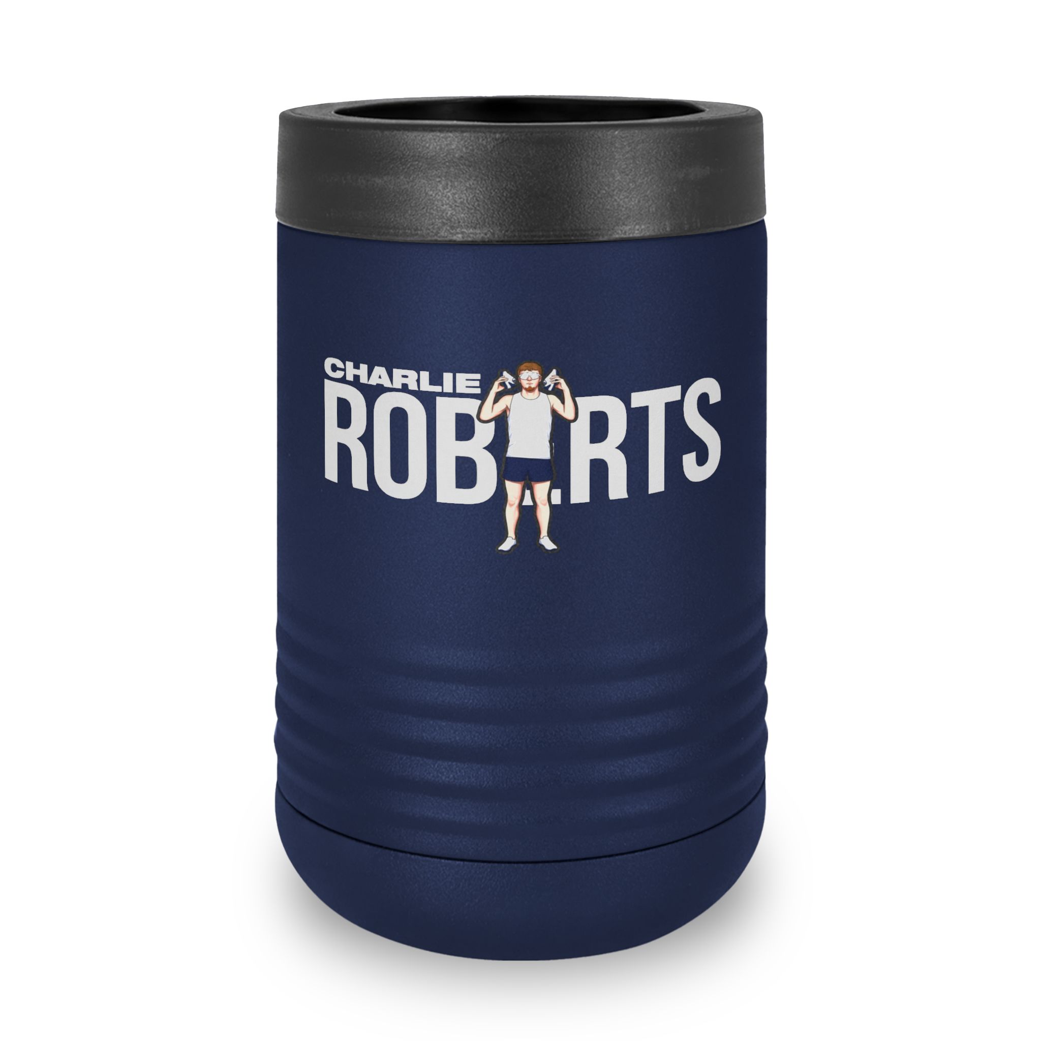 Stainless Can Cooler — character_player_name in Navy