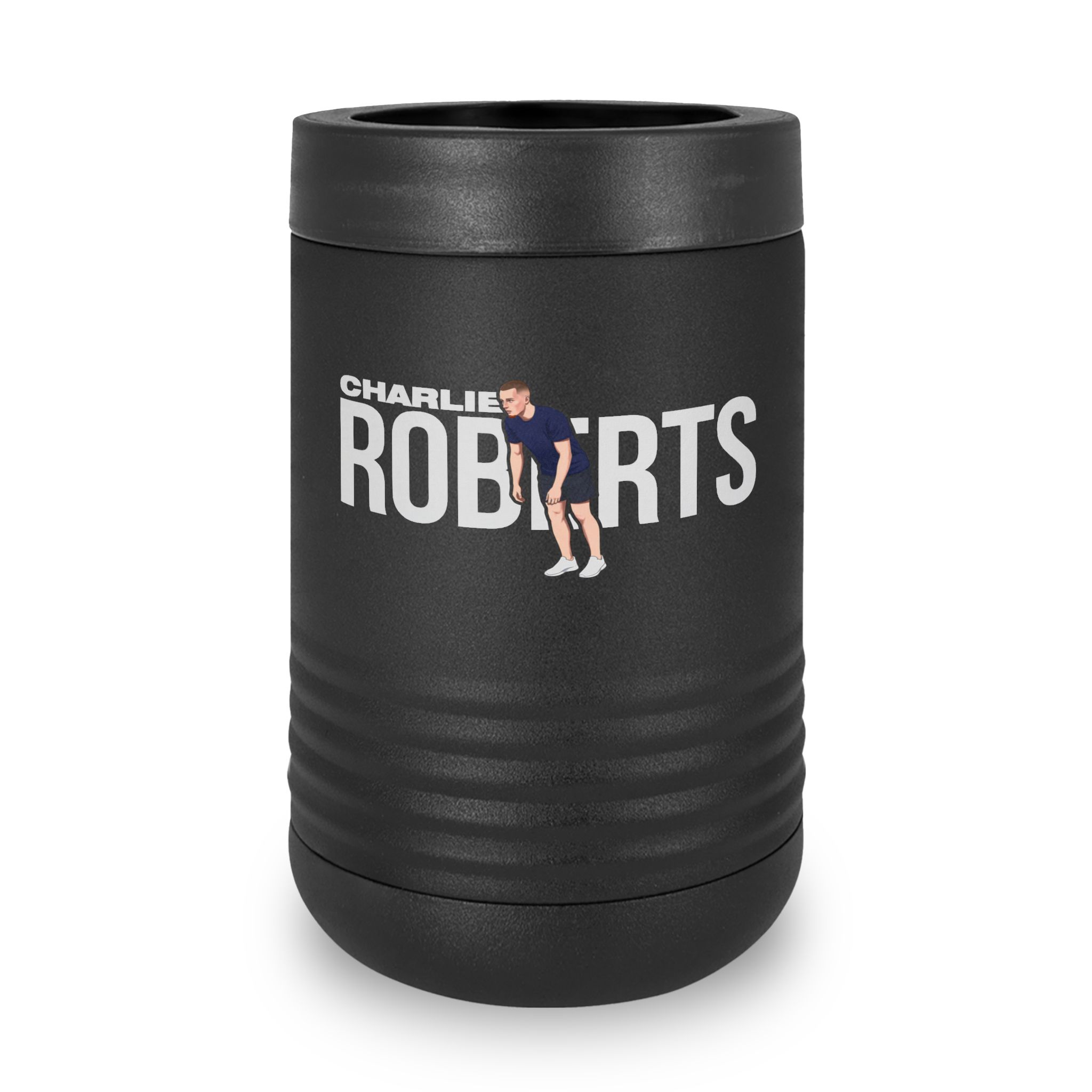 Stainless Can Cooler — character_player_name in Black