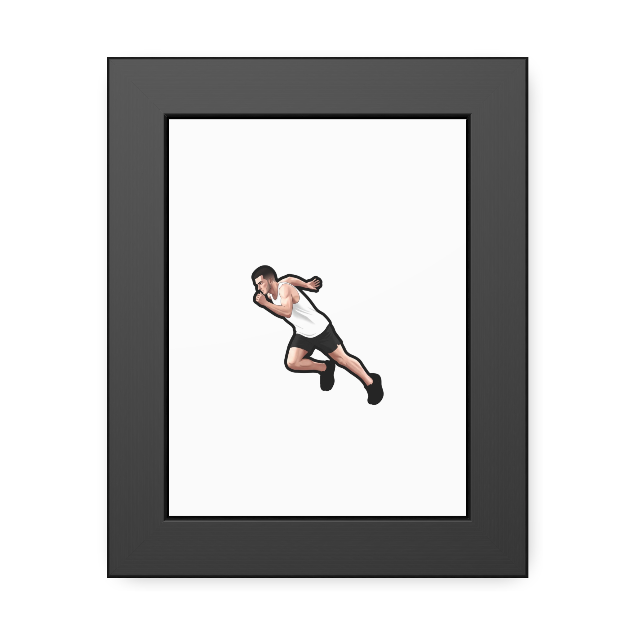 Framed Poster — character_name_arch in Black