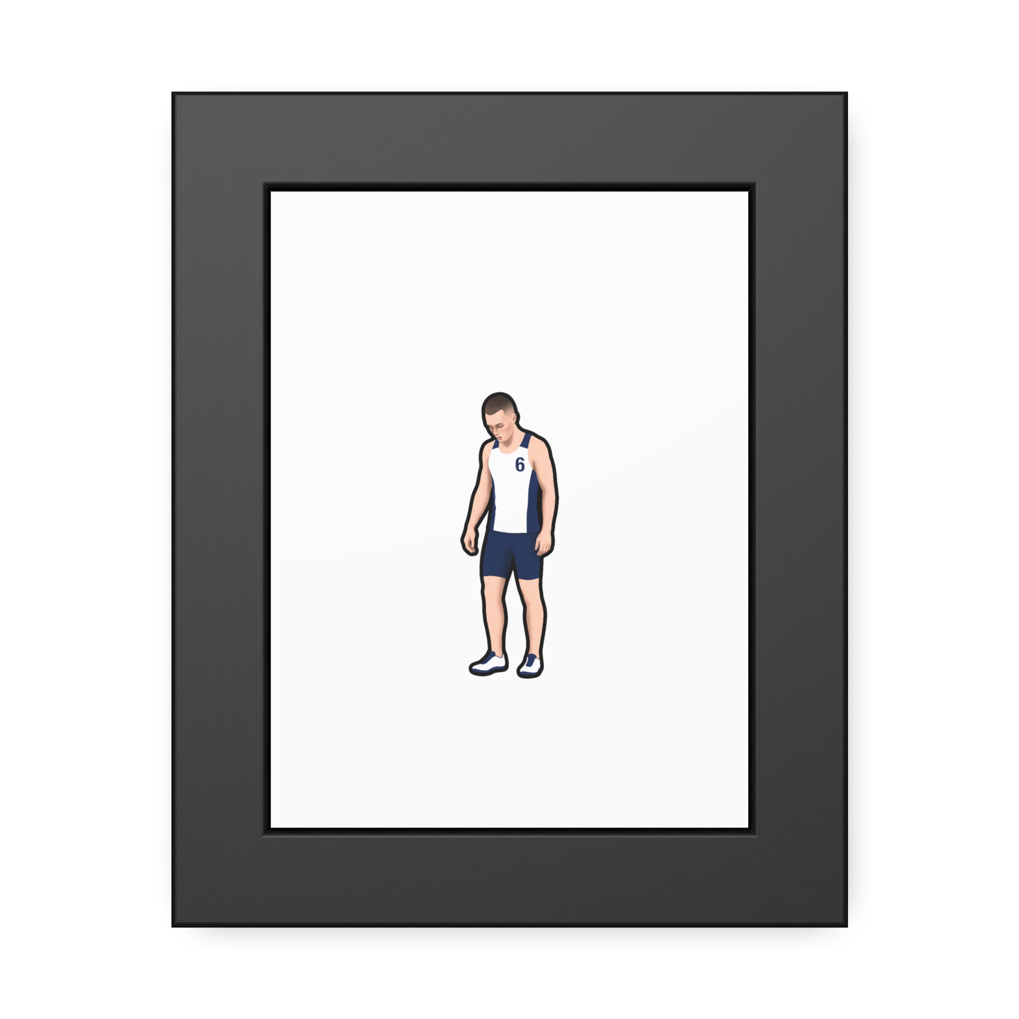 Framed Poster — character_name_arch in Black