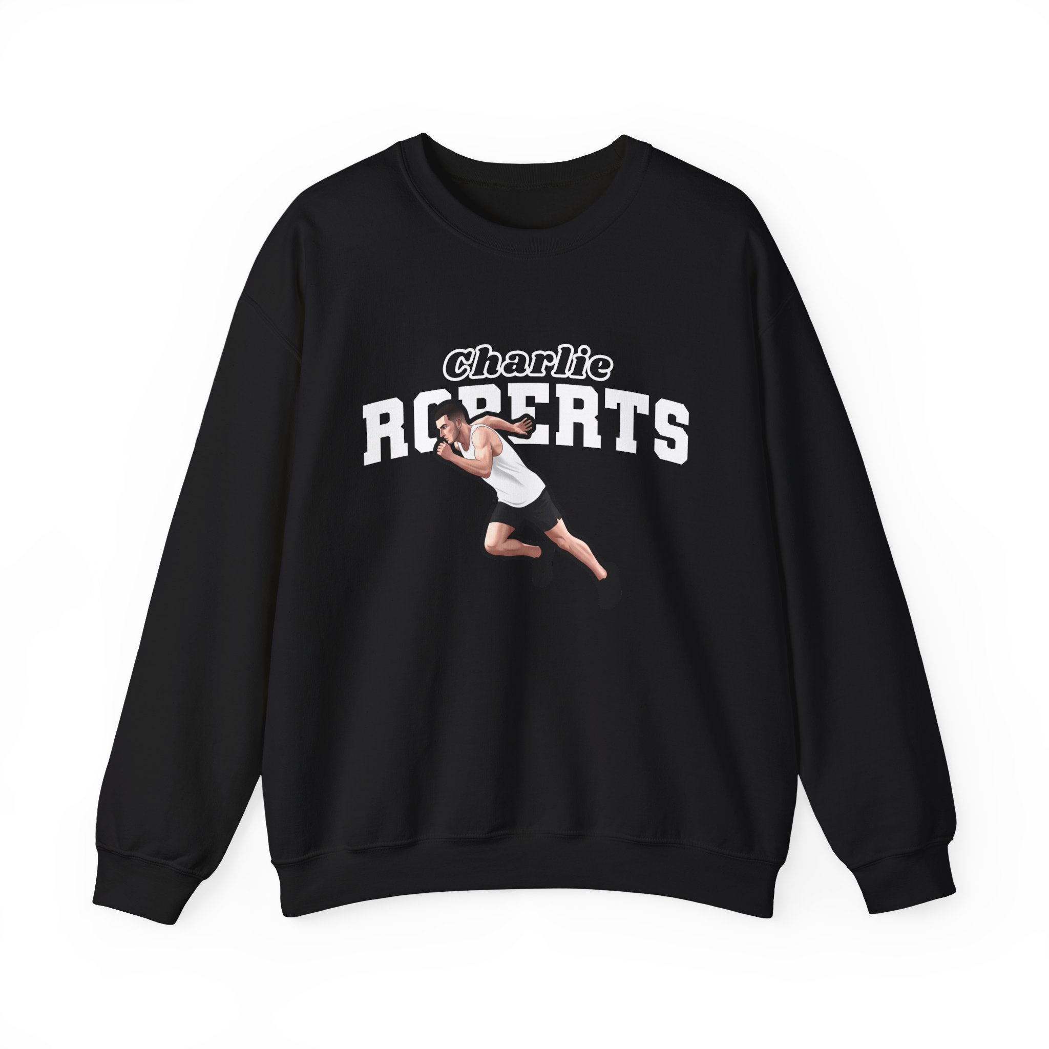 Crewneck Sweatshirt — character_name_arch in Black