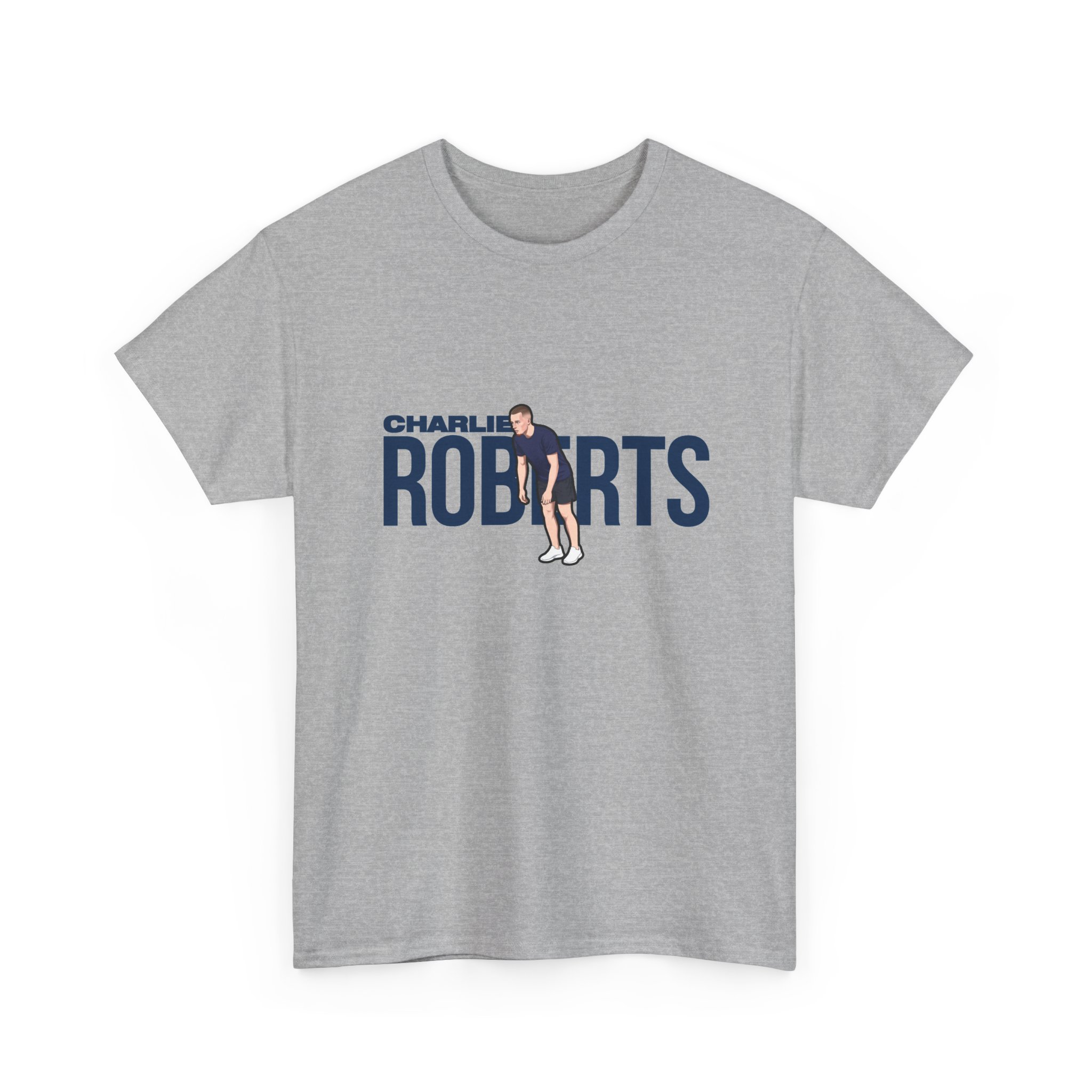 Tee — character_player_name in Grey