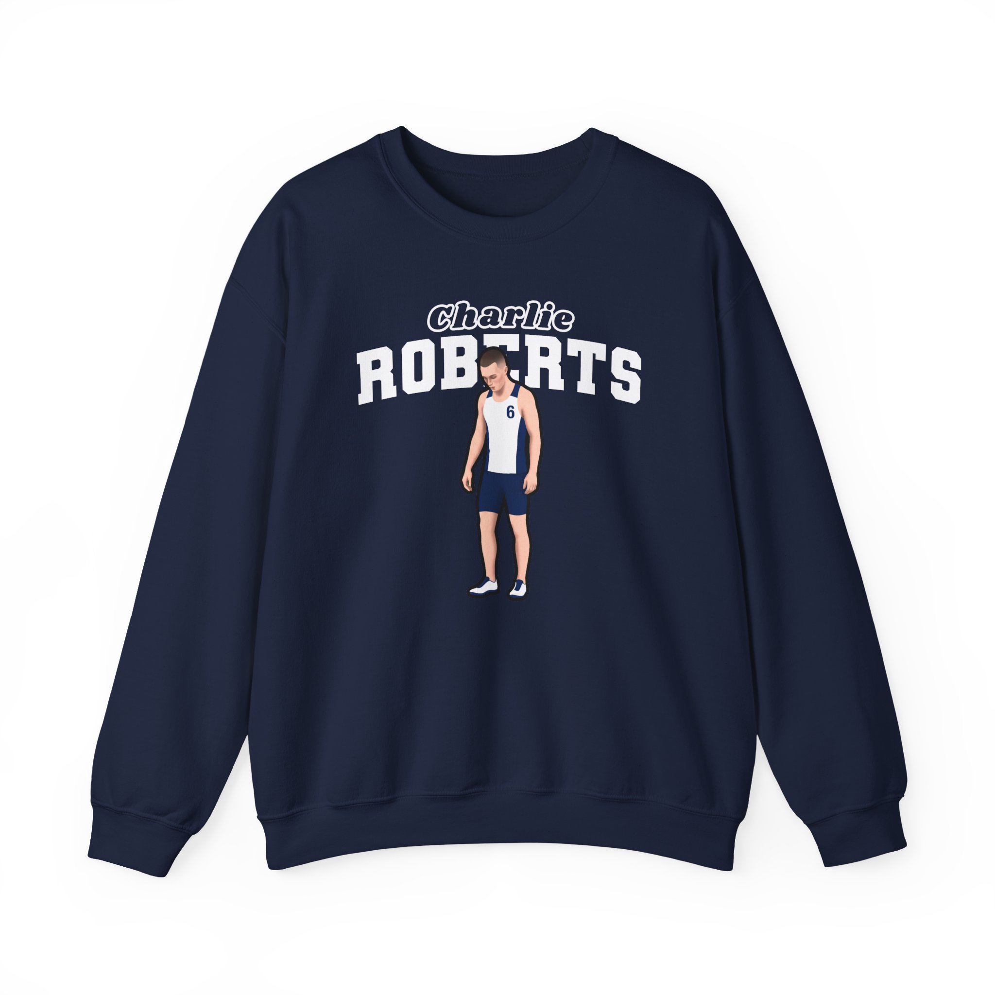 Crewneck Sweatshirt — character_name_arch in Navy