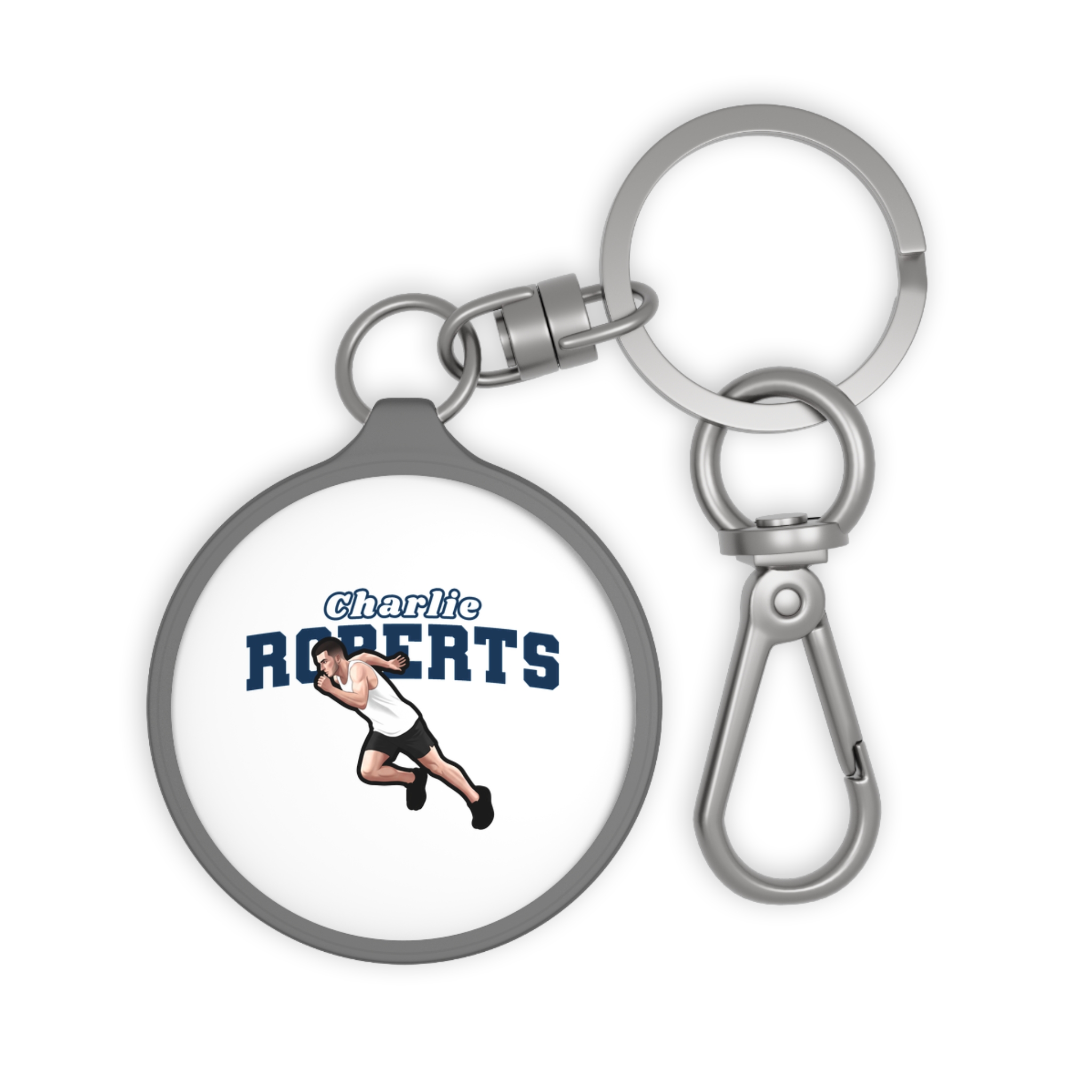 Keychain — character_name_arch in Grey