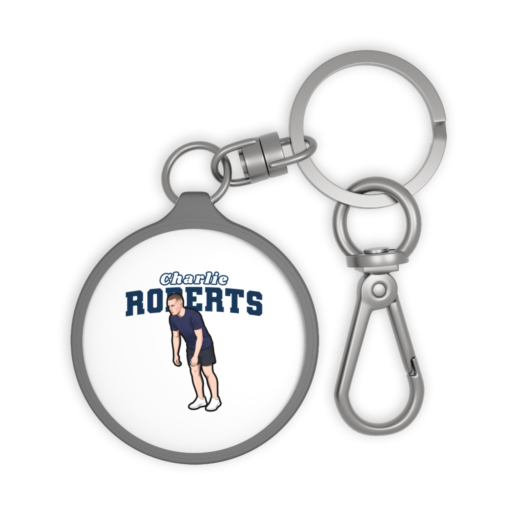 Keychain — character_name_arch in Grey