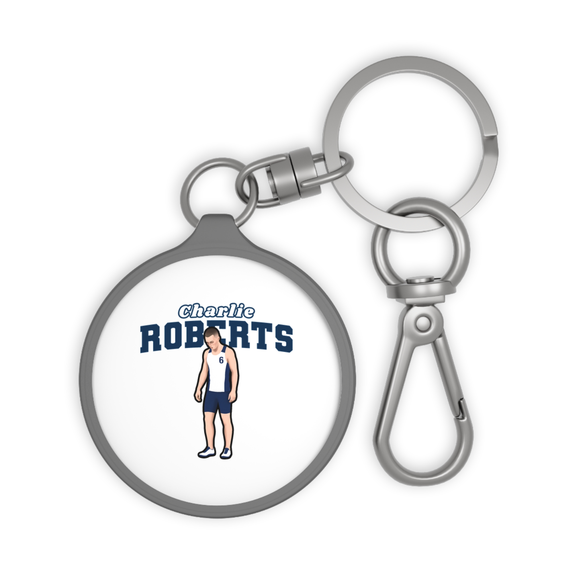 Keychain — character_name_arch in Grey