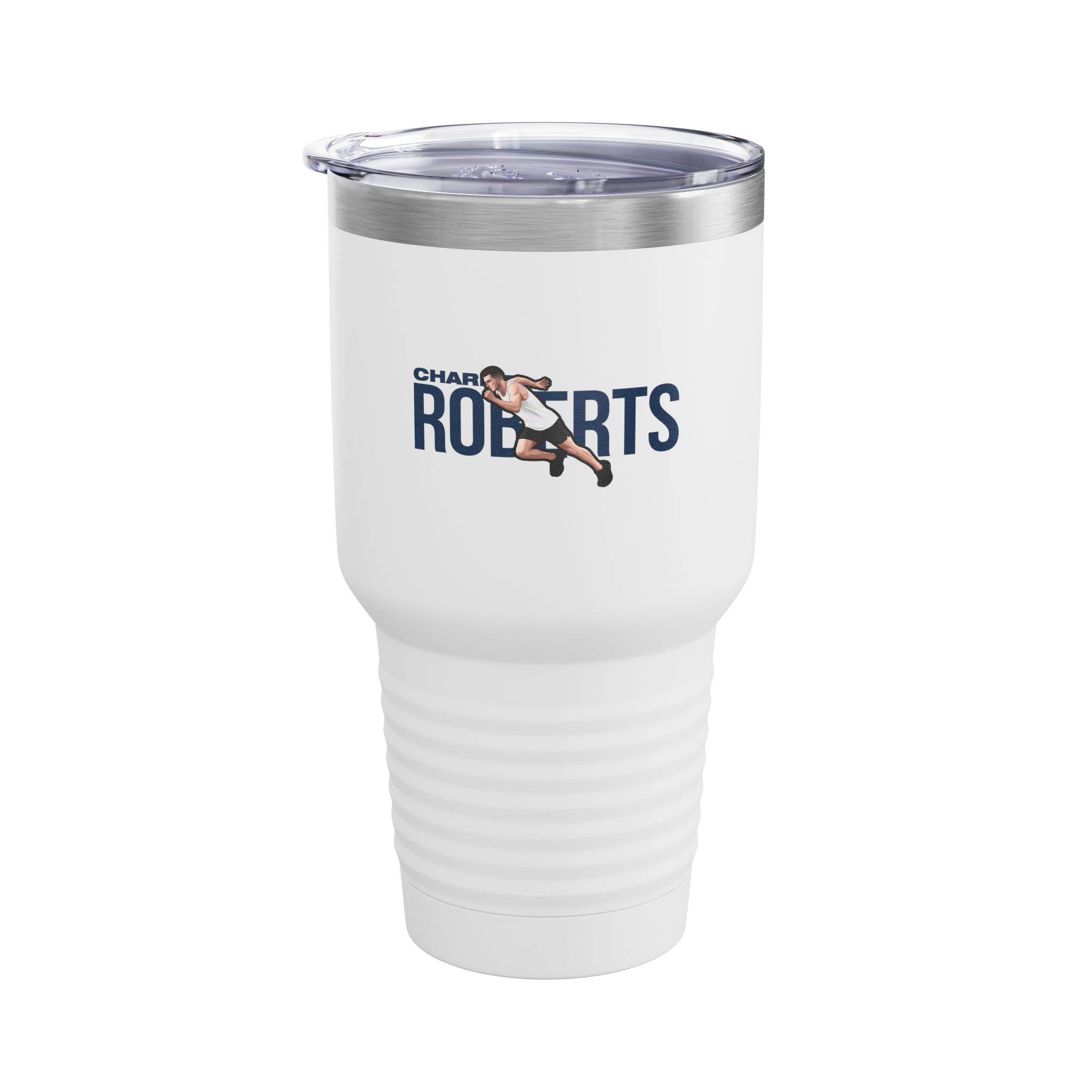 30oz Tumbler — character_player_name in White