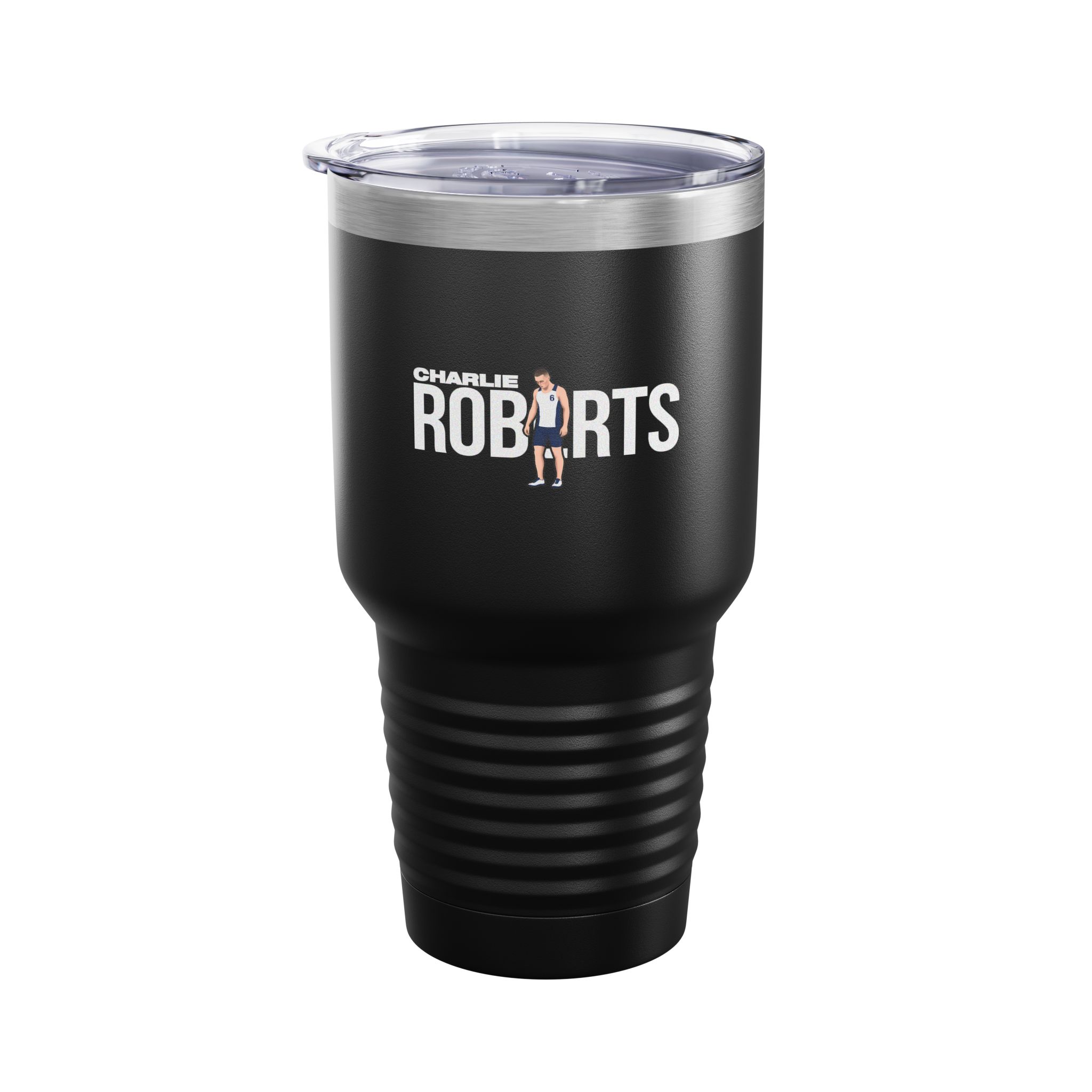 30oz Tumbler — character_player_name in Black