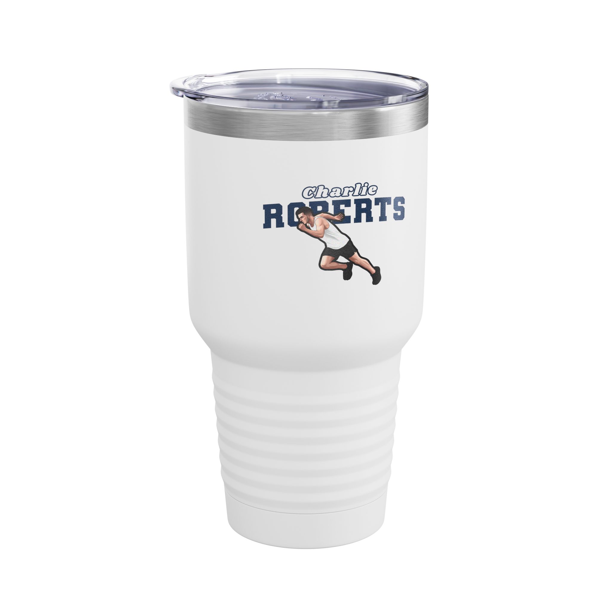 30oz Tumbler — character_name_arch in White