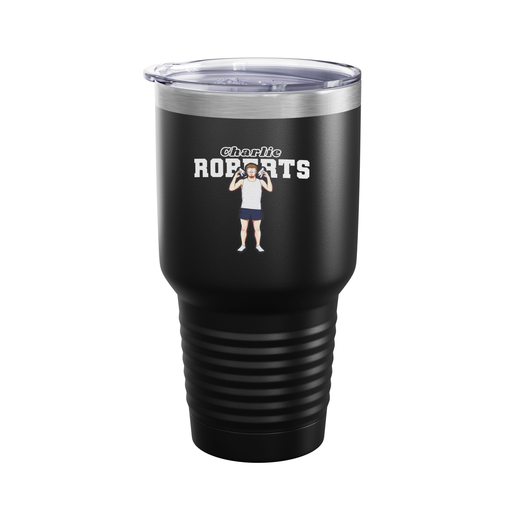 30oz Tumbler — character_name_arch in Black