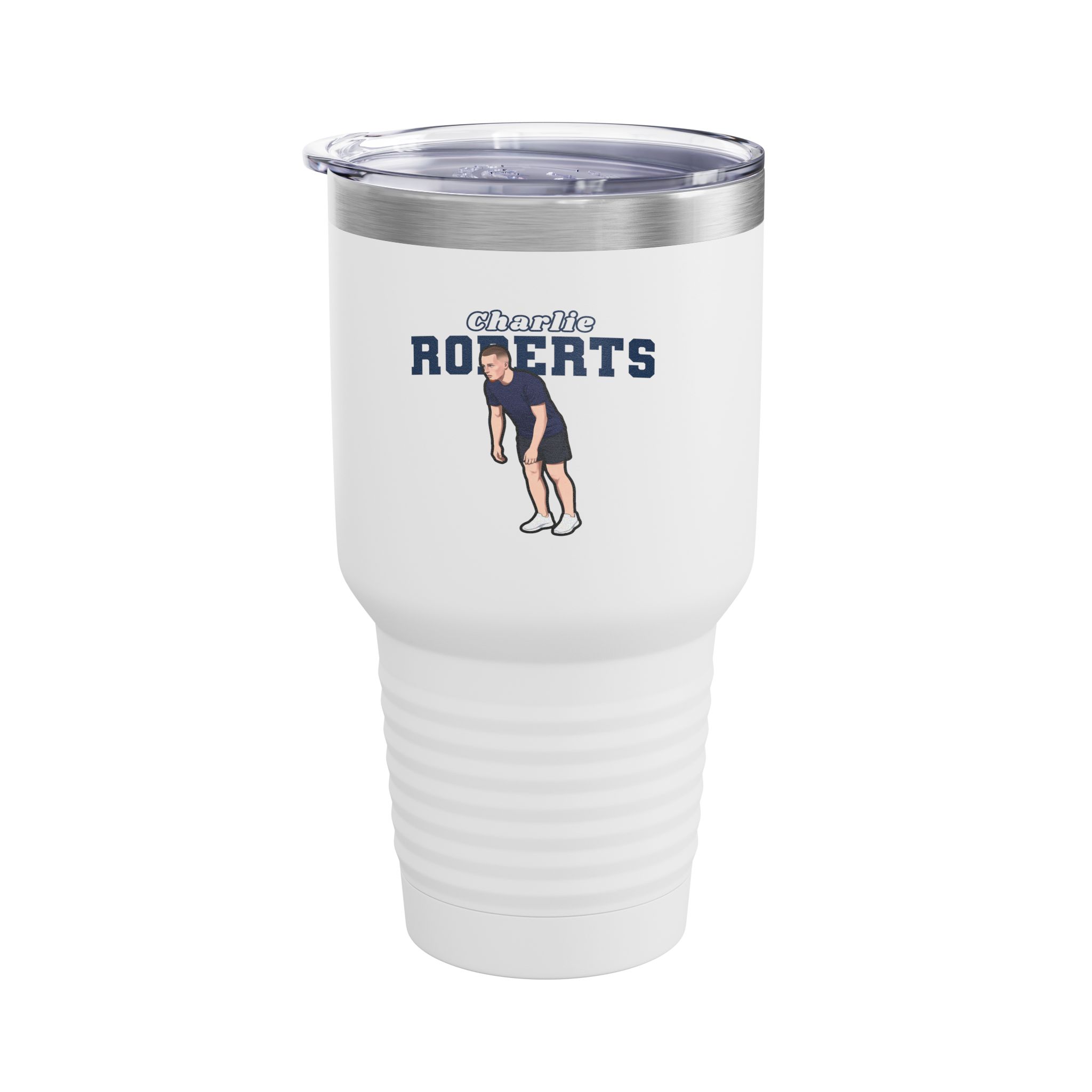 30oz Tumbler — character_name_arch in White