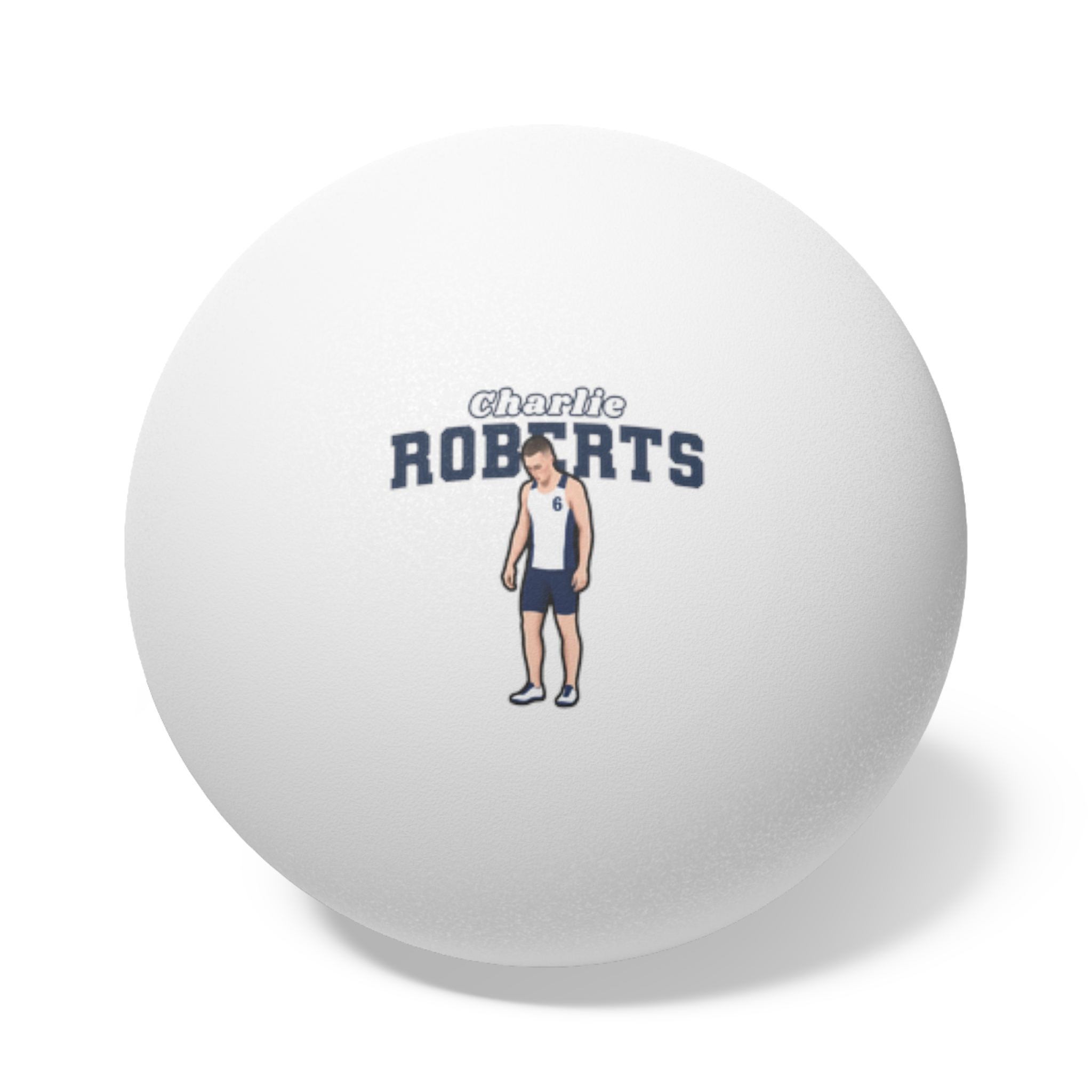 Ping Pong Balls, 6 pcs — character_name_arch in White