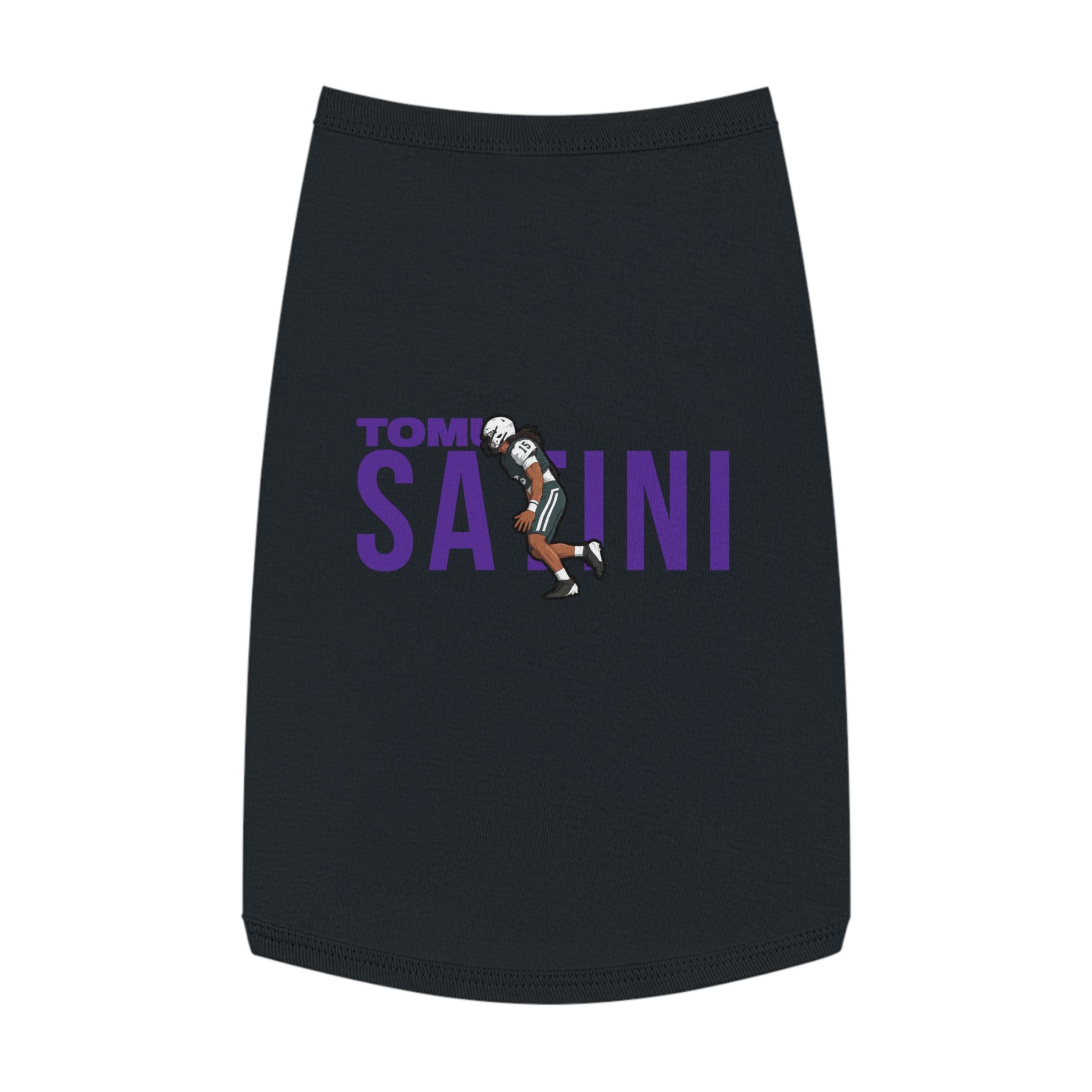 Pet Tank Top — character_player_name in Black