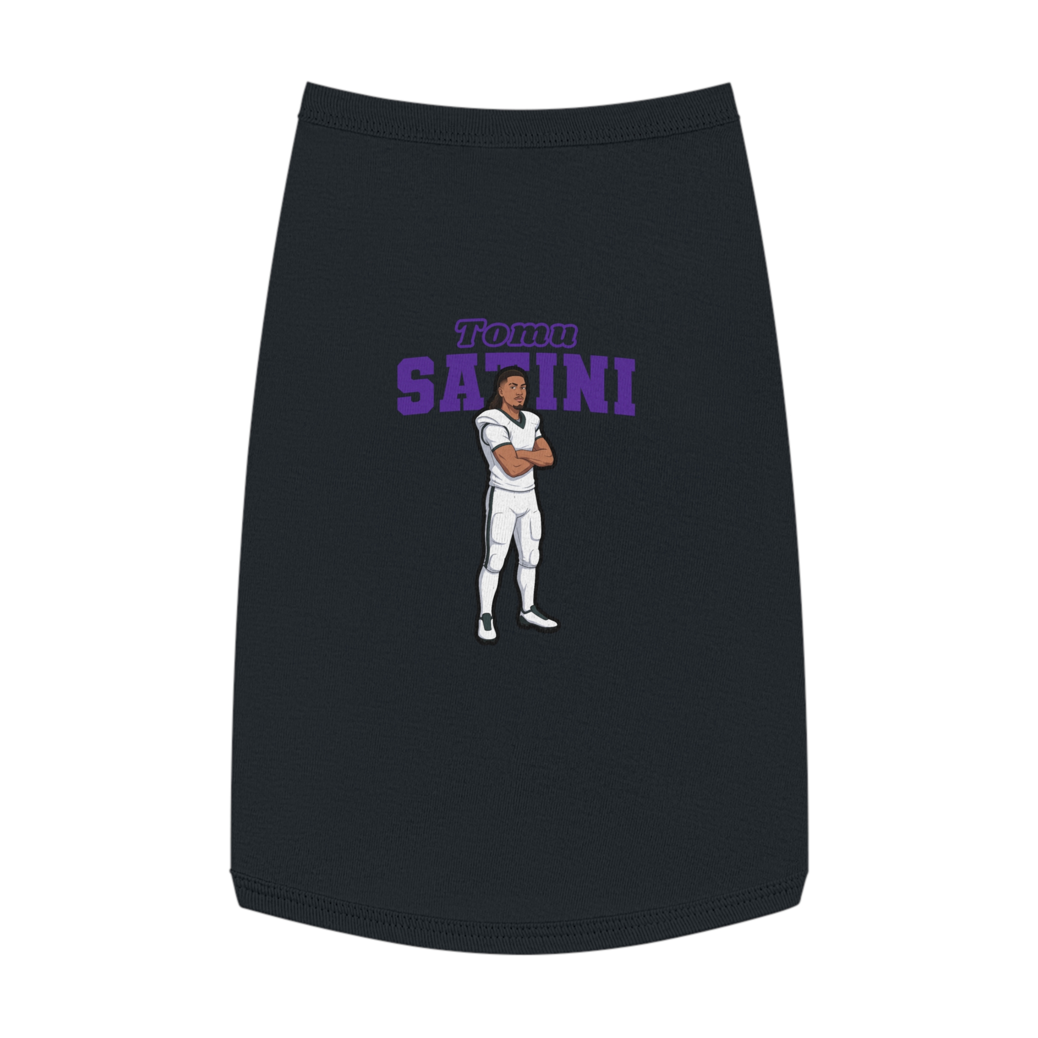 Pet Tank Top — character_name_arch in White