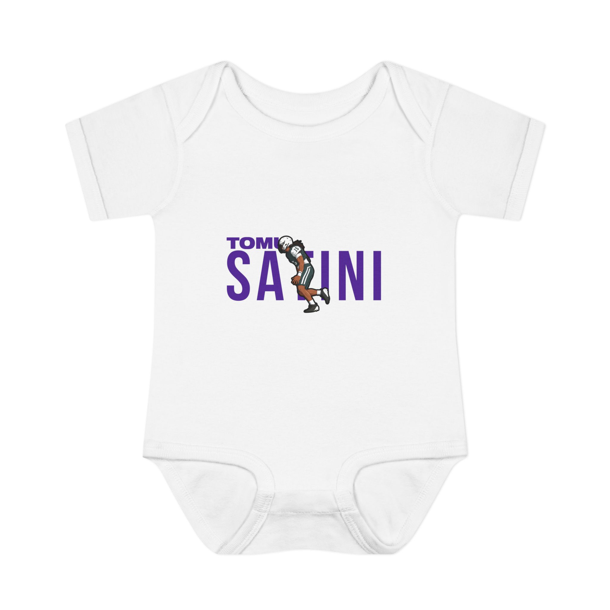 Baby Onesie — character_player_name in White