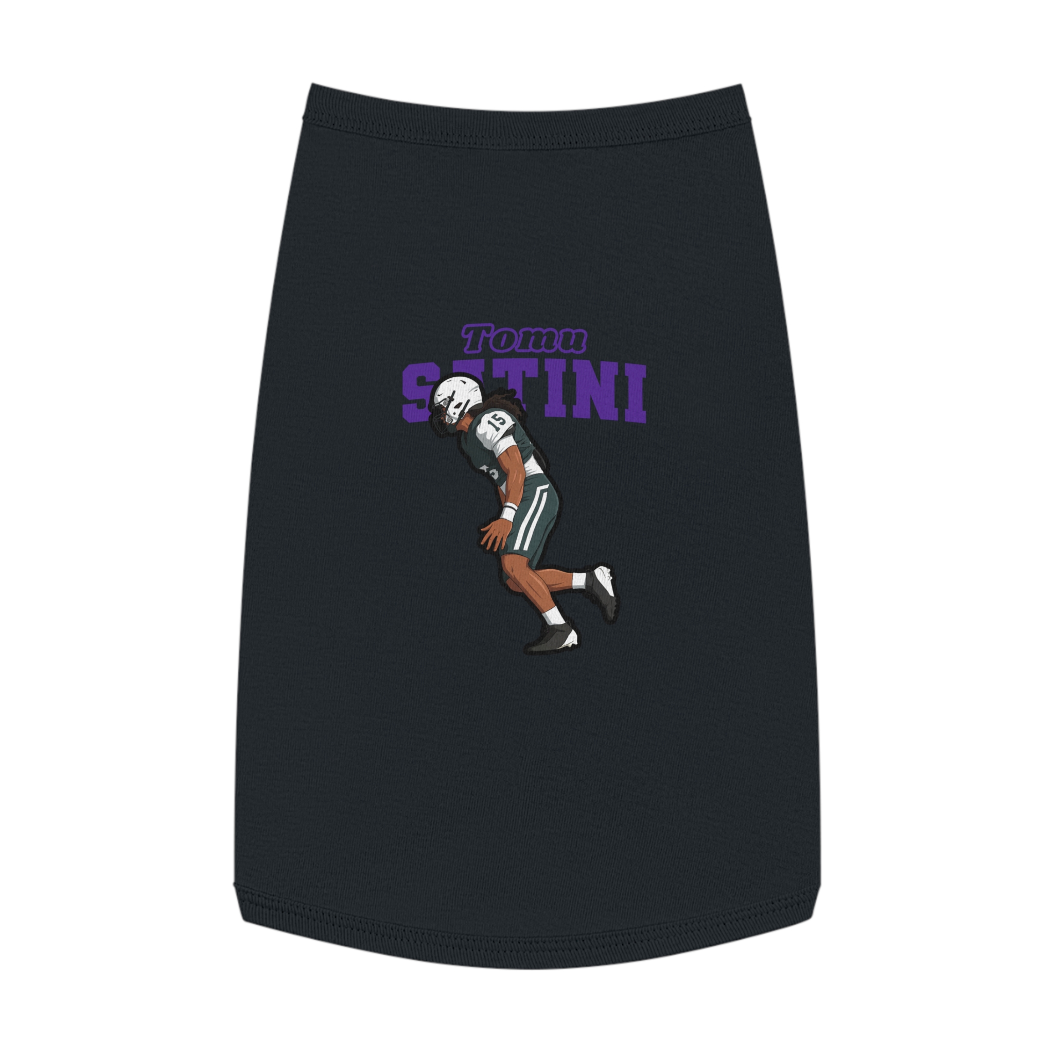 Pet Tank Top — character_name_arch in Black