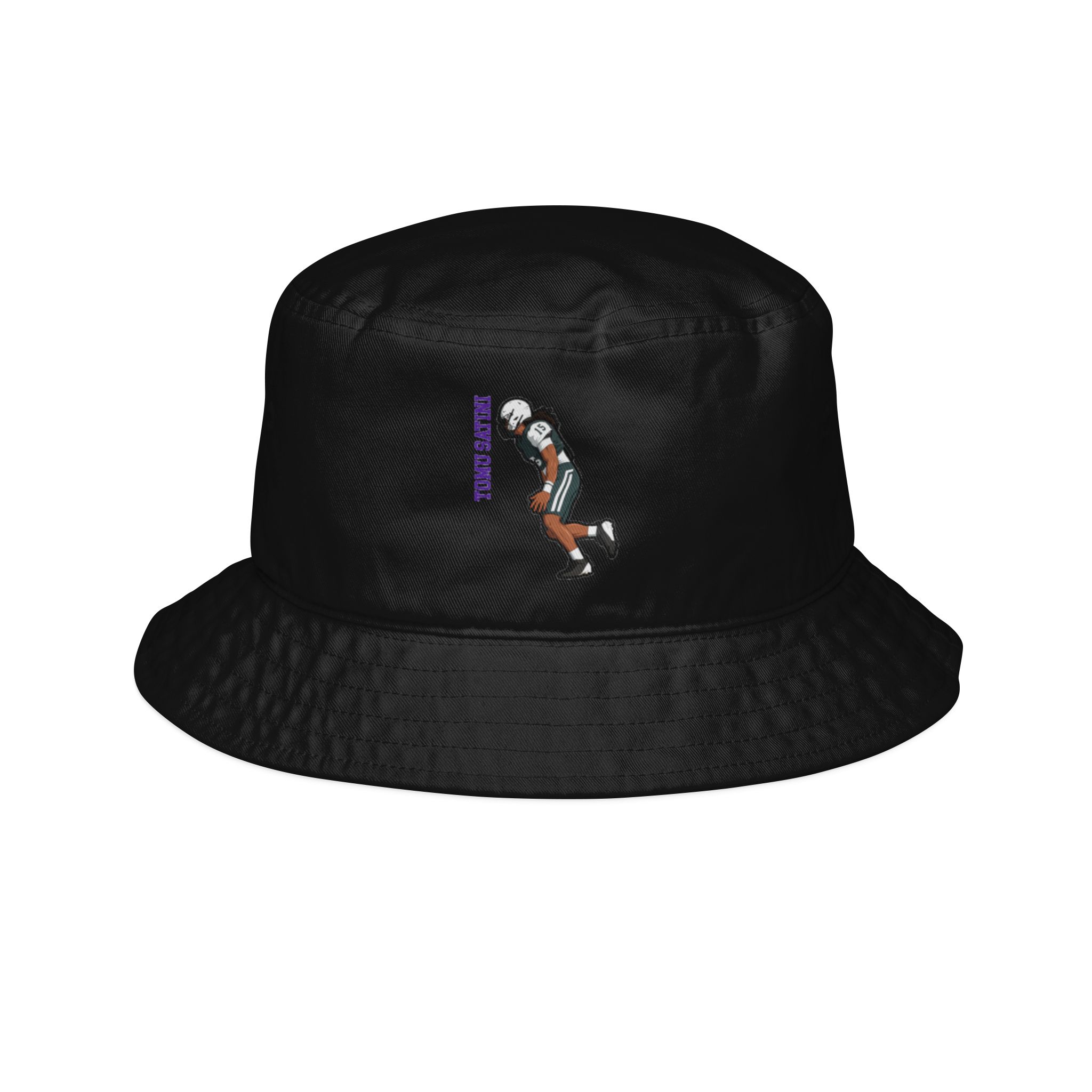 Bucket Hat — character_name_vertical in Black