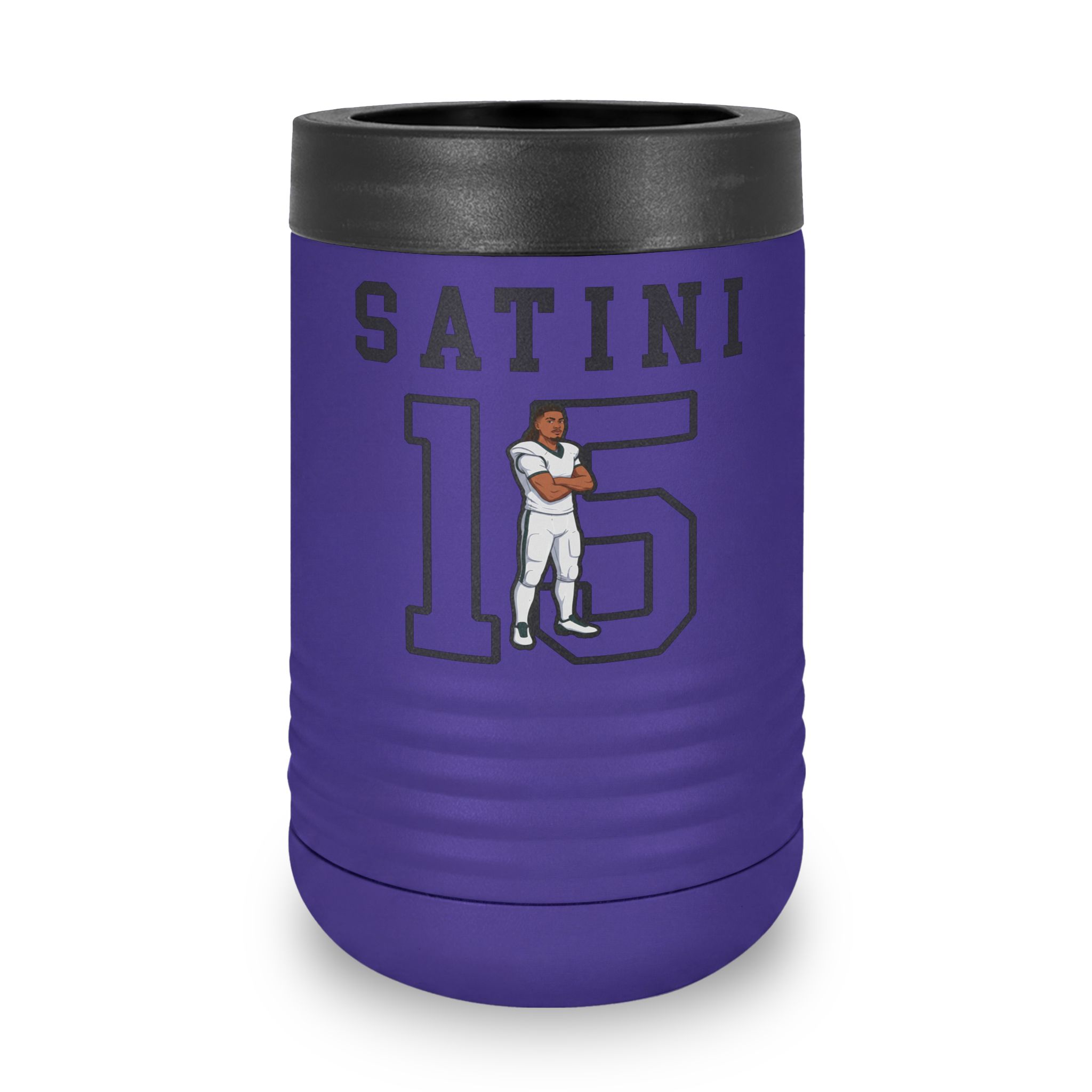 Stainless Can Cooler — character_shirsey in Purple