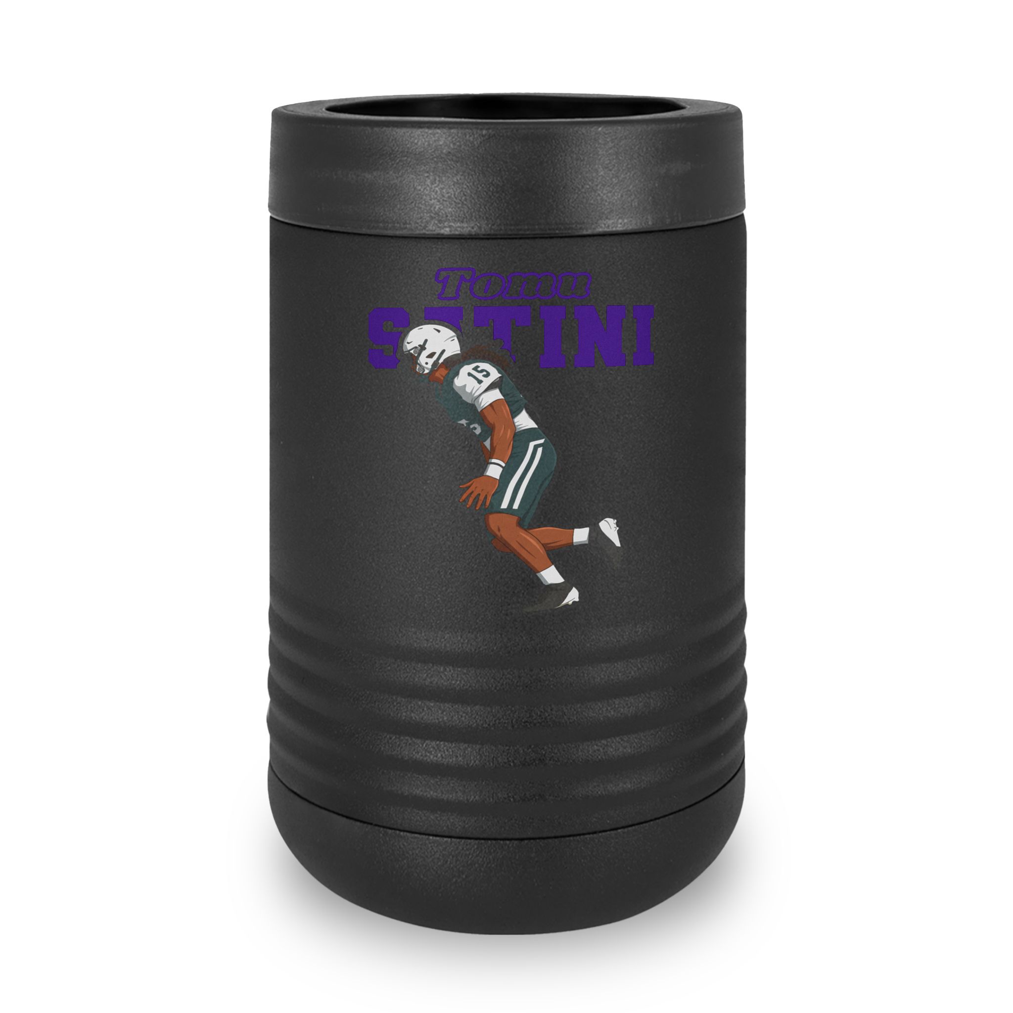 Stainless Can Cooler — character_name_arch in Black