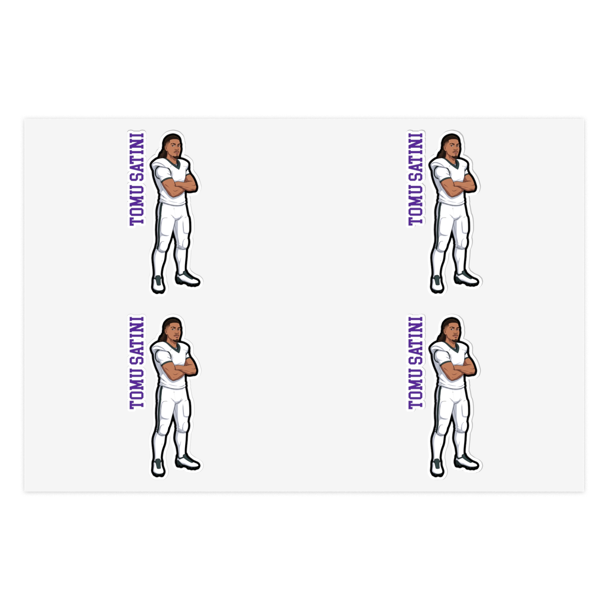 Sticker Sheet — character_name_vertical in Classic