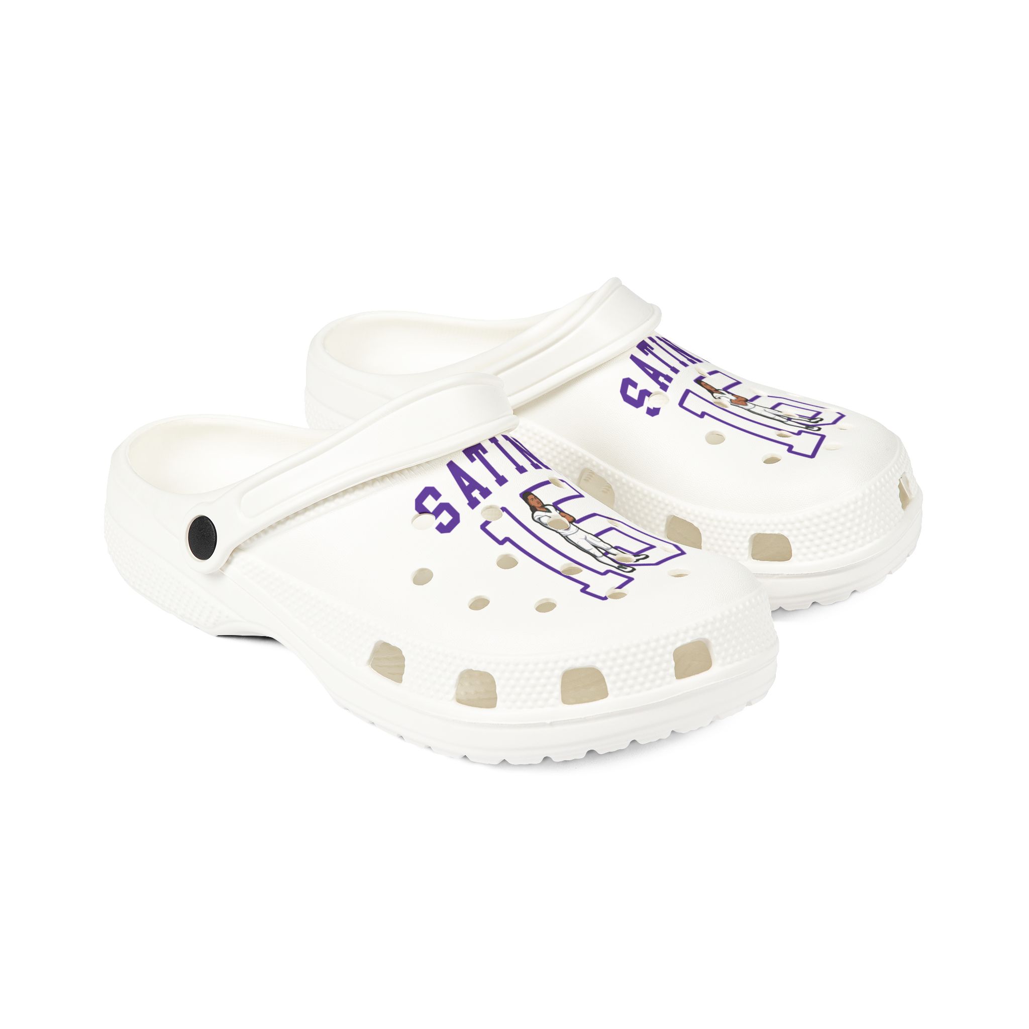 Rubber Clogs — character_shirsey in White
