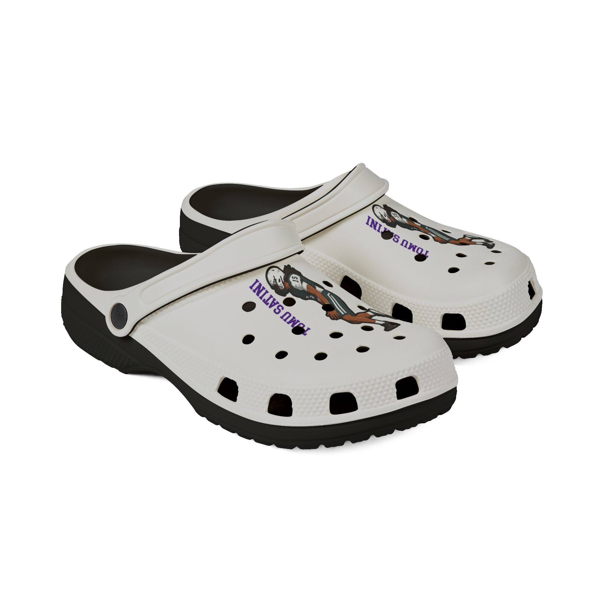 Rubber Clogs — character_name_vertical in Black