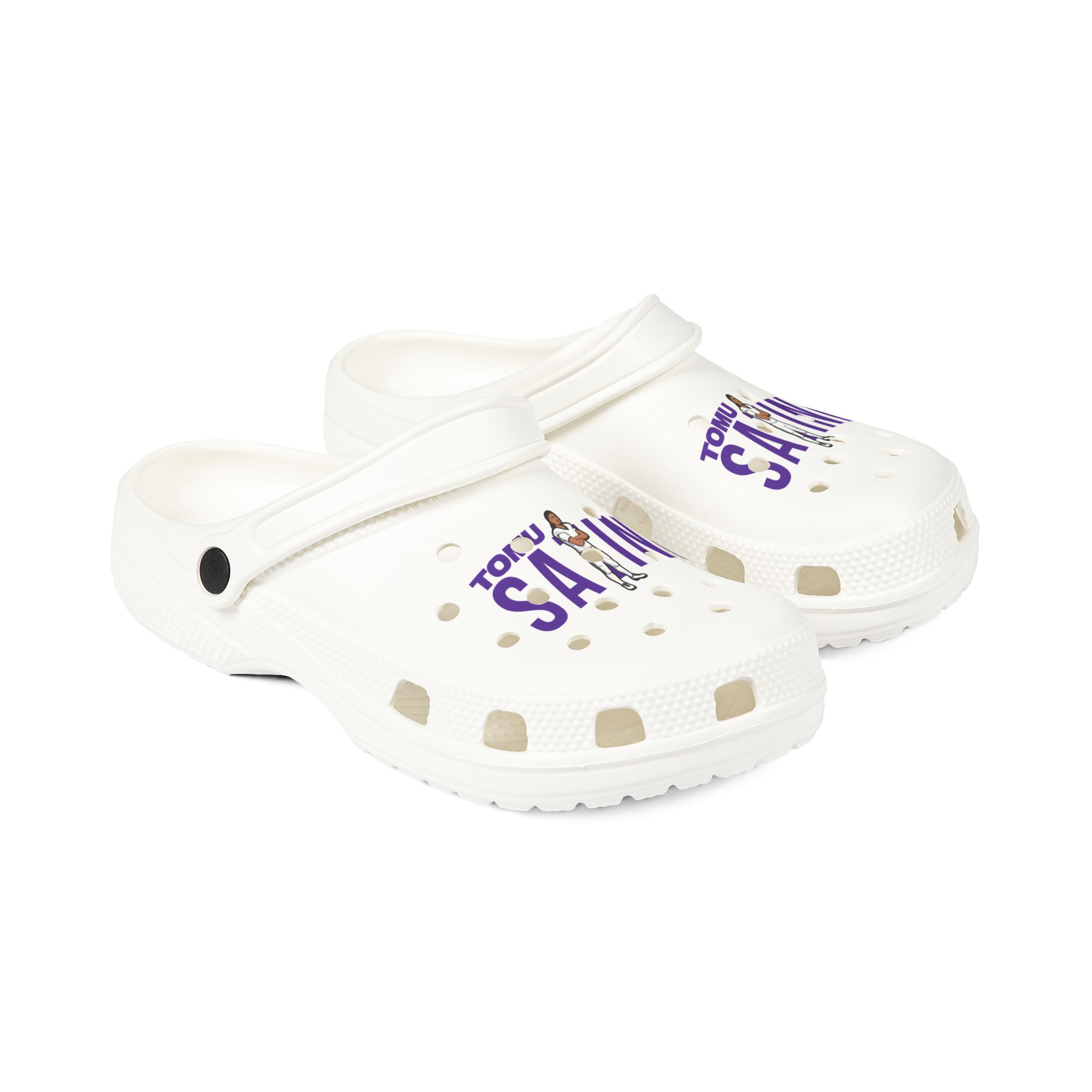 Rubber Clogs — character_player_name in White