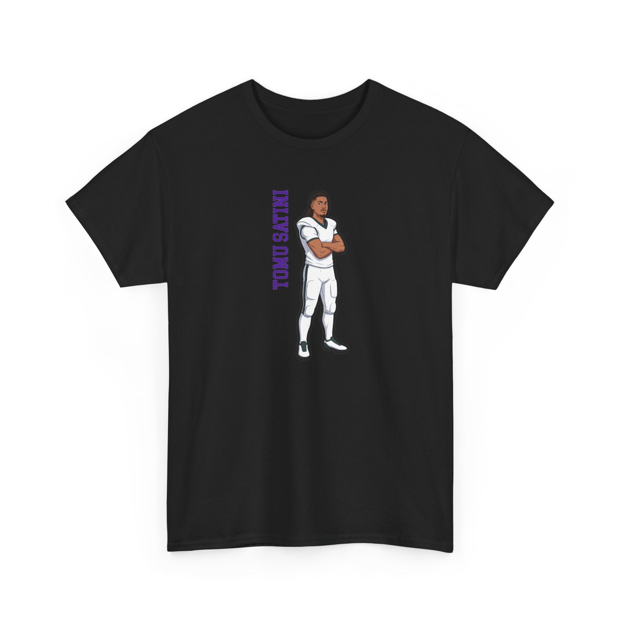 Tee — character_name_vertical in Black
