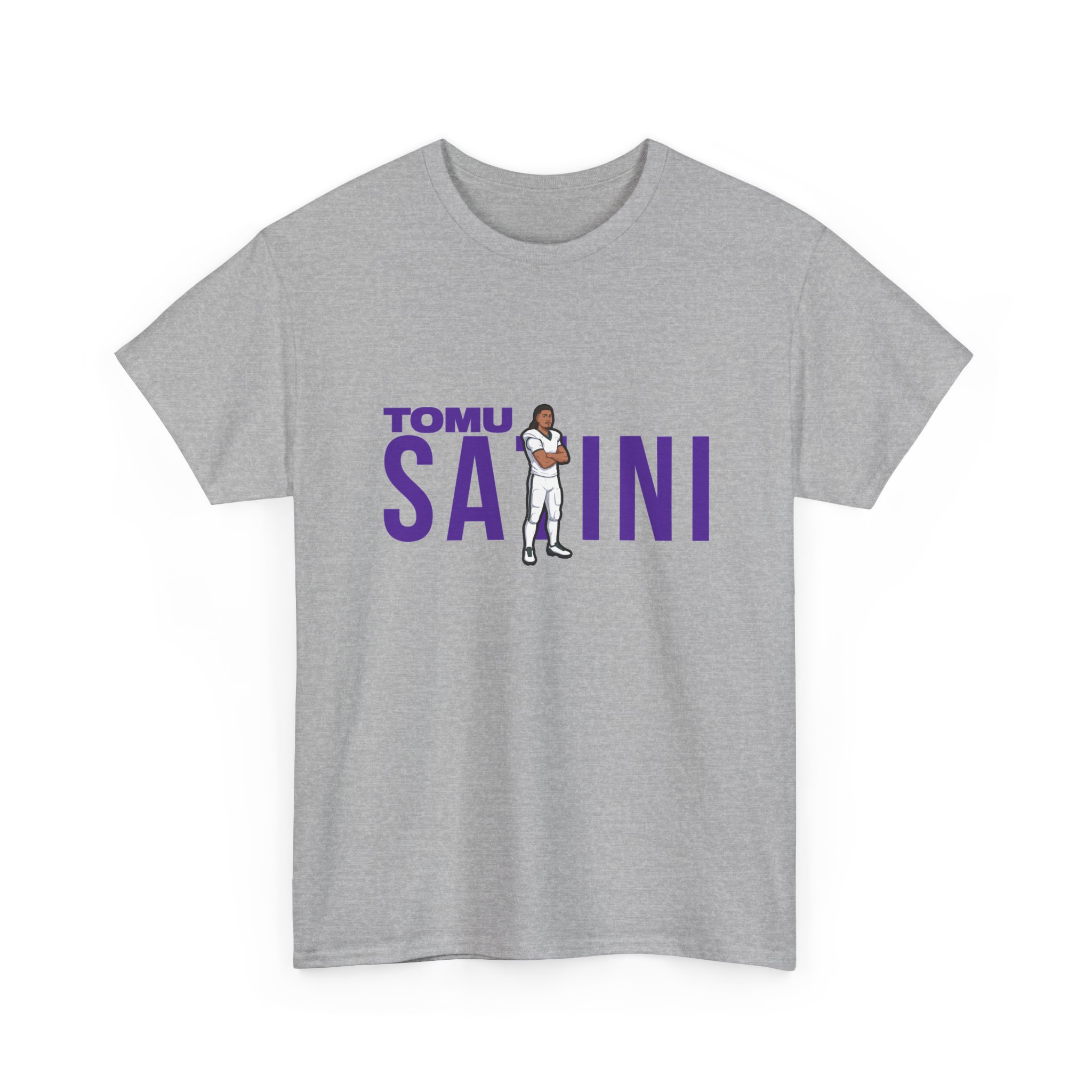 Tee — character_player_name in Grey