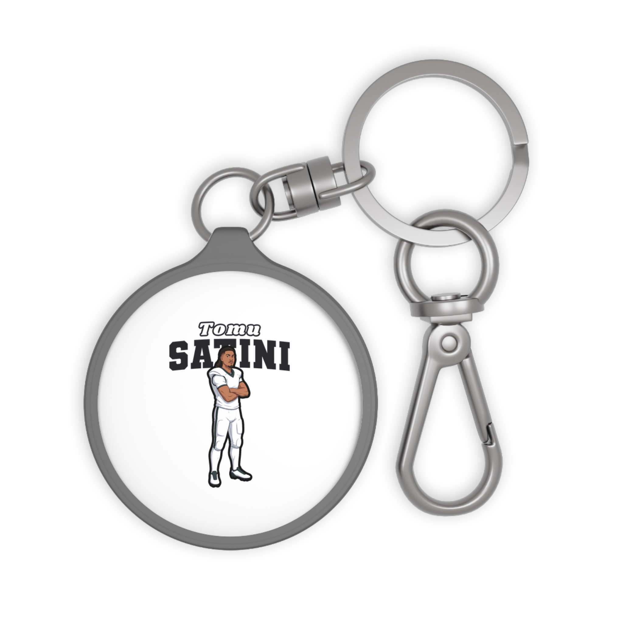 Keychain — character_name_arch in Grey