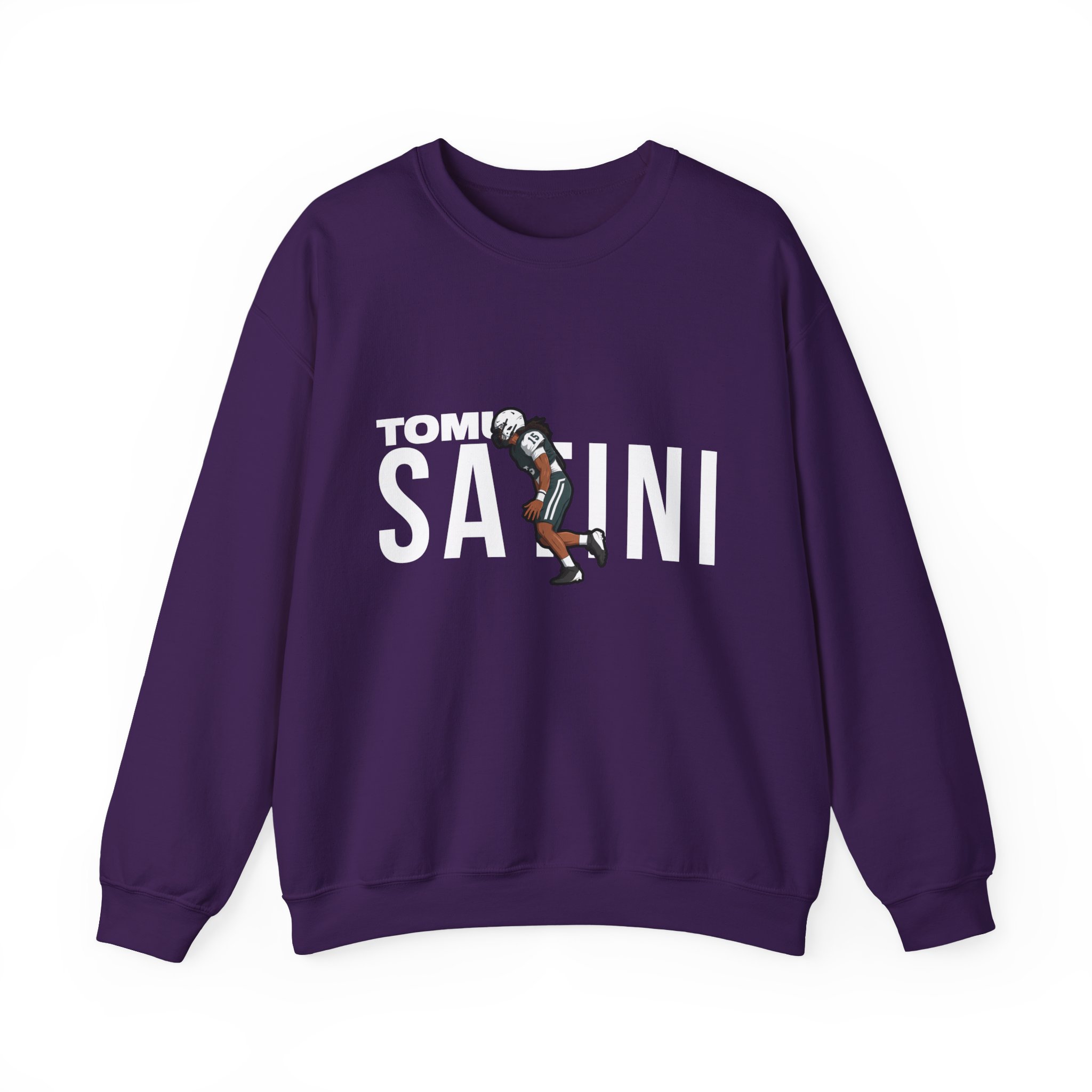Crewneck Sweatshirt — character_player_name in Purple