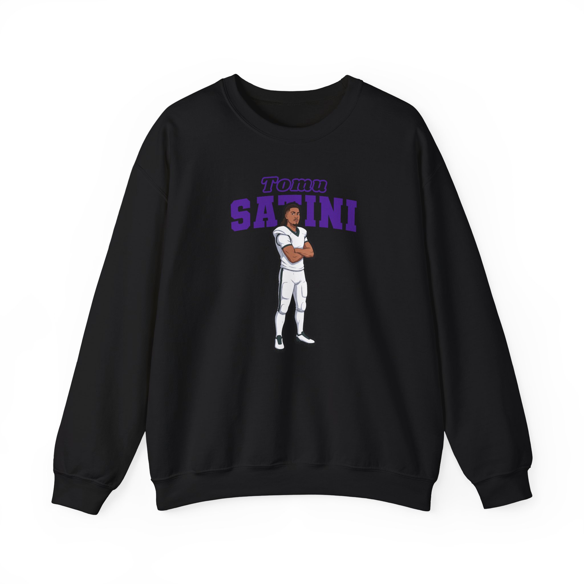 Crewneck Sweatshirt — character_name_arch in Black