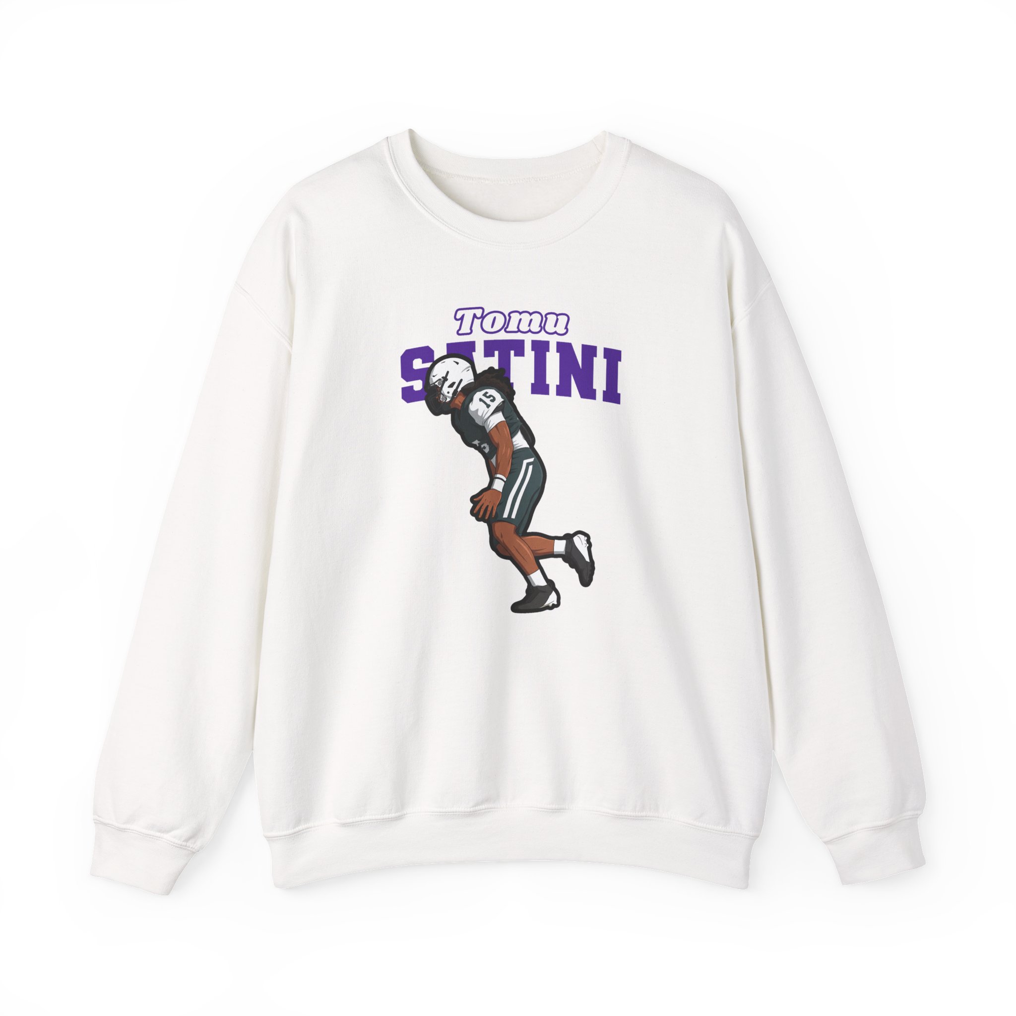 Crewneck Sweatshirt — character_name_arch in White
