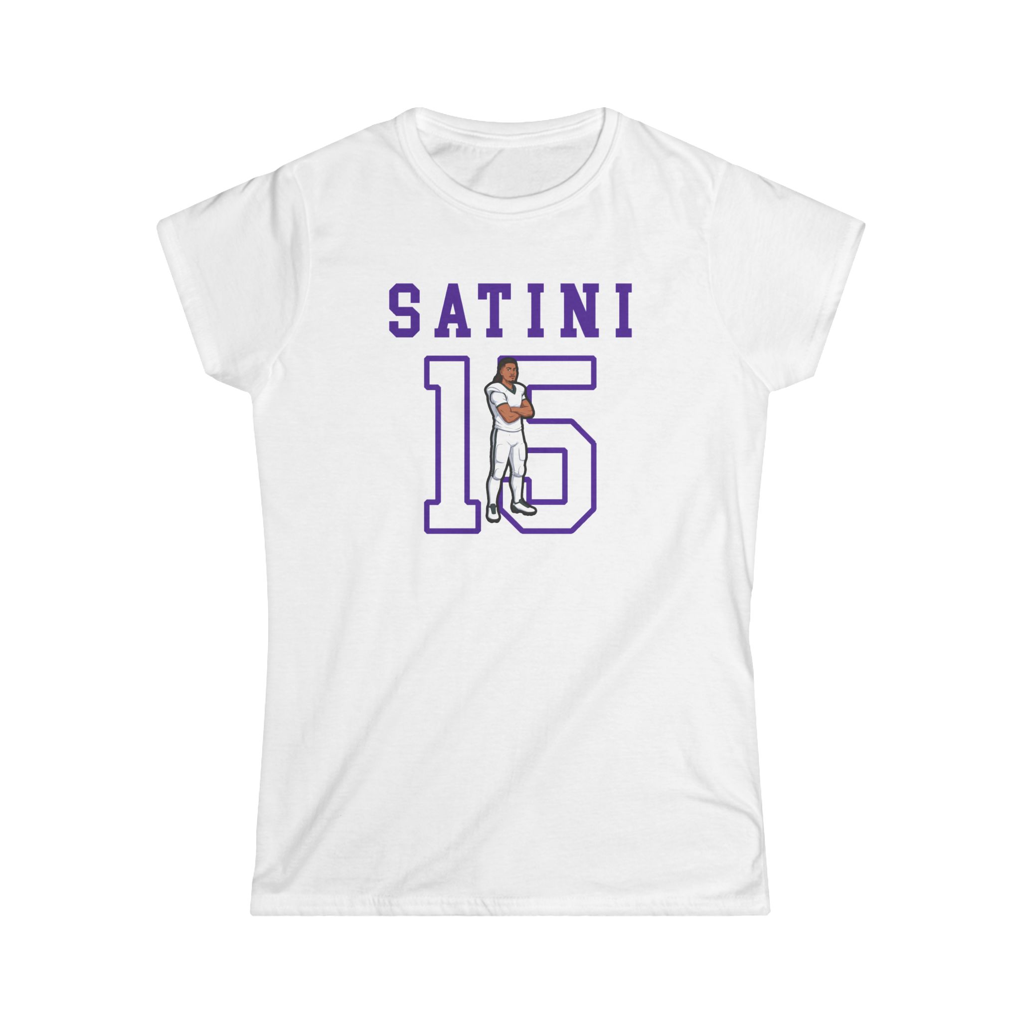 Women's Softstyle Tee — character_shirsey in White