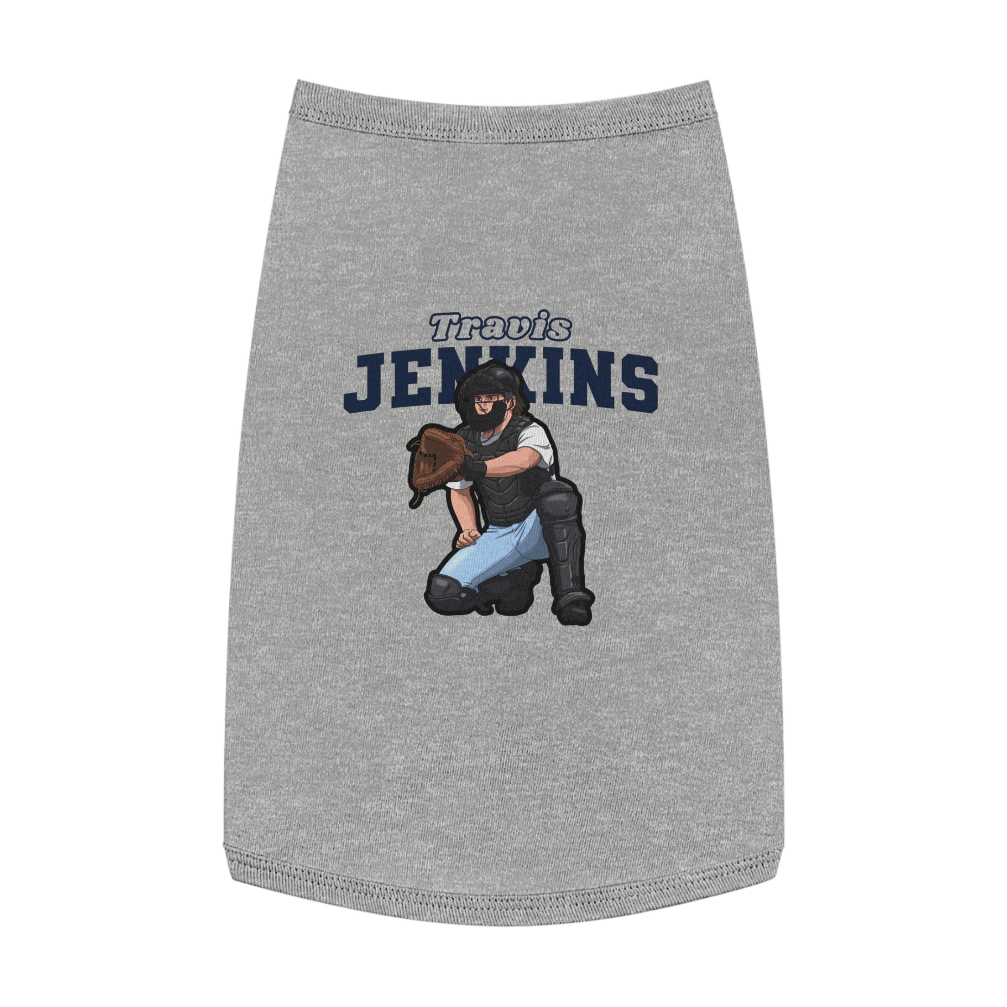 Pet Tank Top — character_name_arch in White