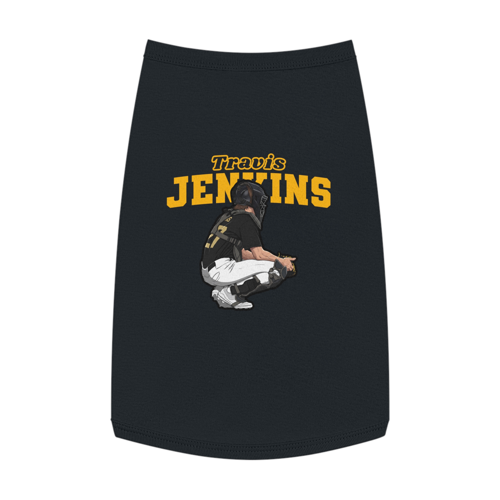 Pet Tank Top — character_name_arch in Black