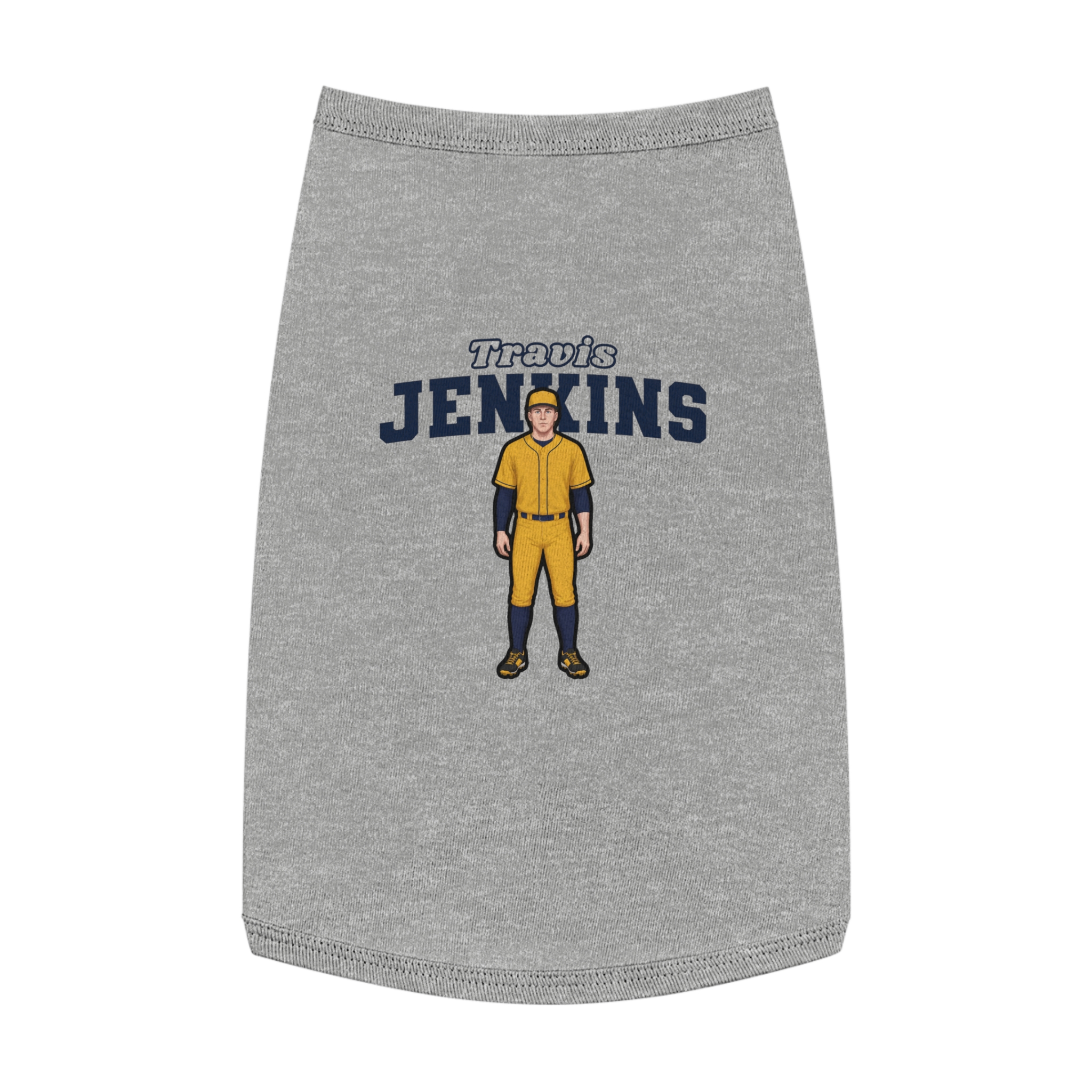 Pet Tank Top — character_name_arch in White
