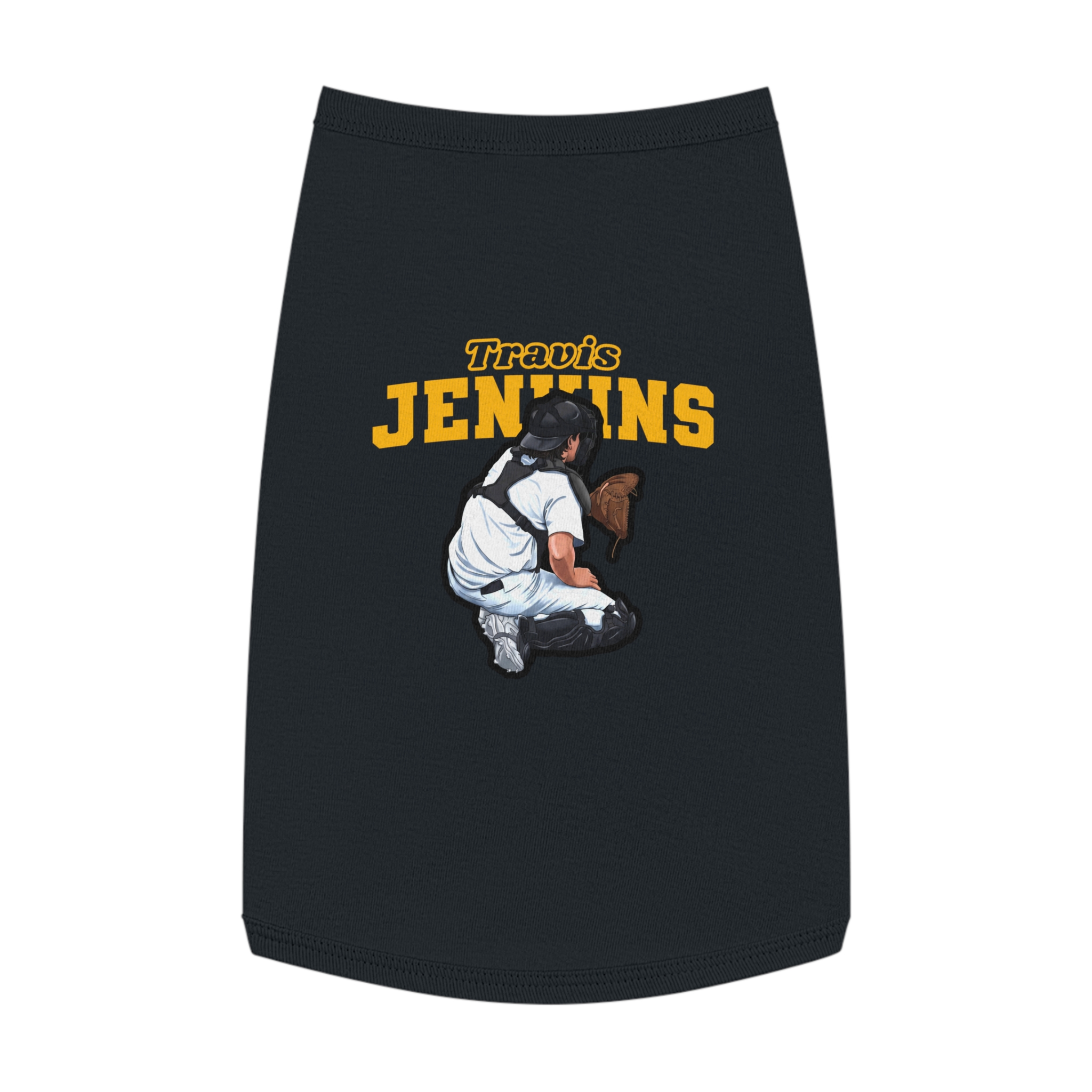 Pet Tank Top — character_name_arch in Black