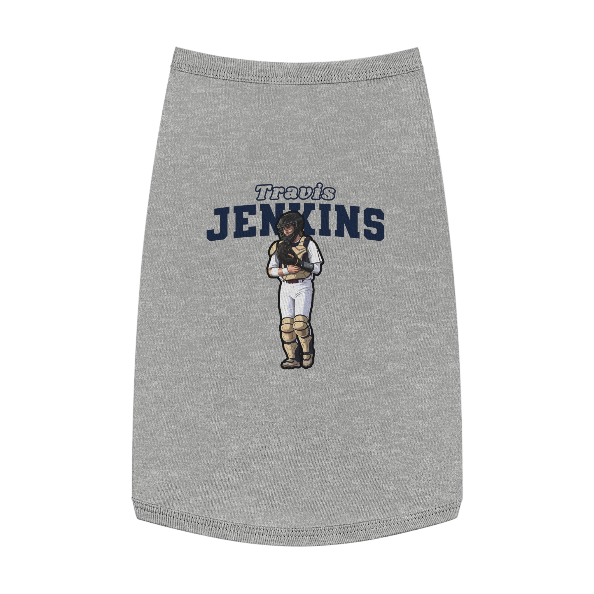 Pet Tank Top — character_name_arch in White
