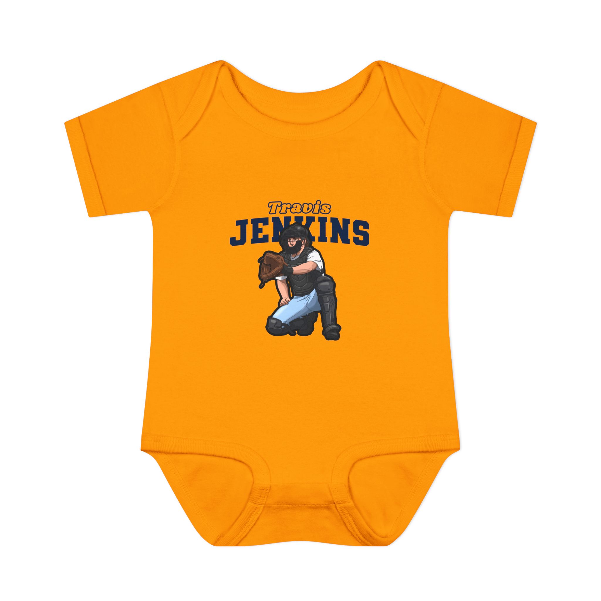 Baby Onesie — character_name_arch in Gold