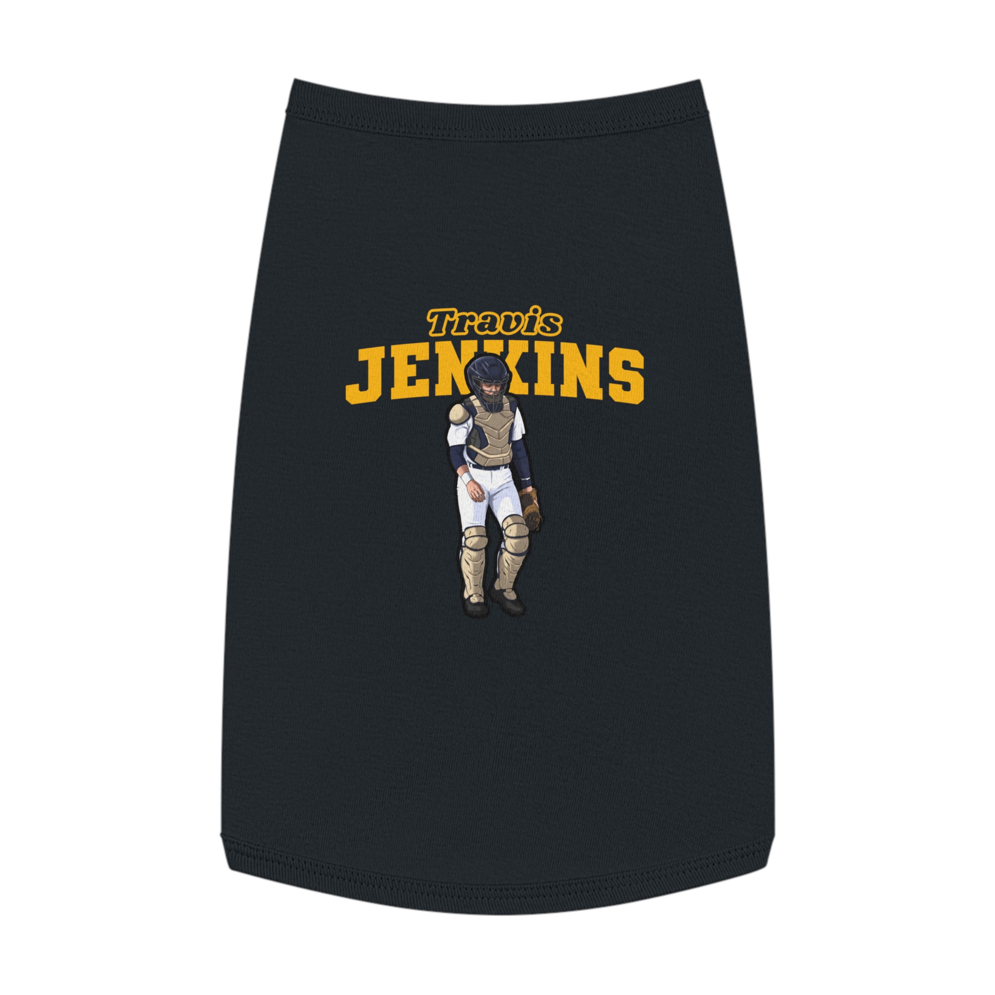 Pet Tank Top — character_name_arch in Black