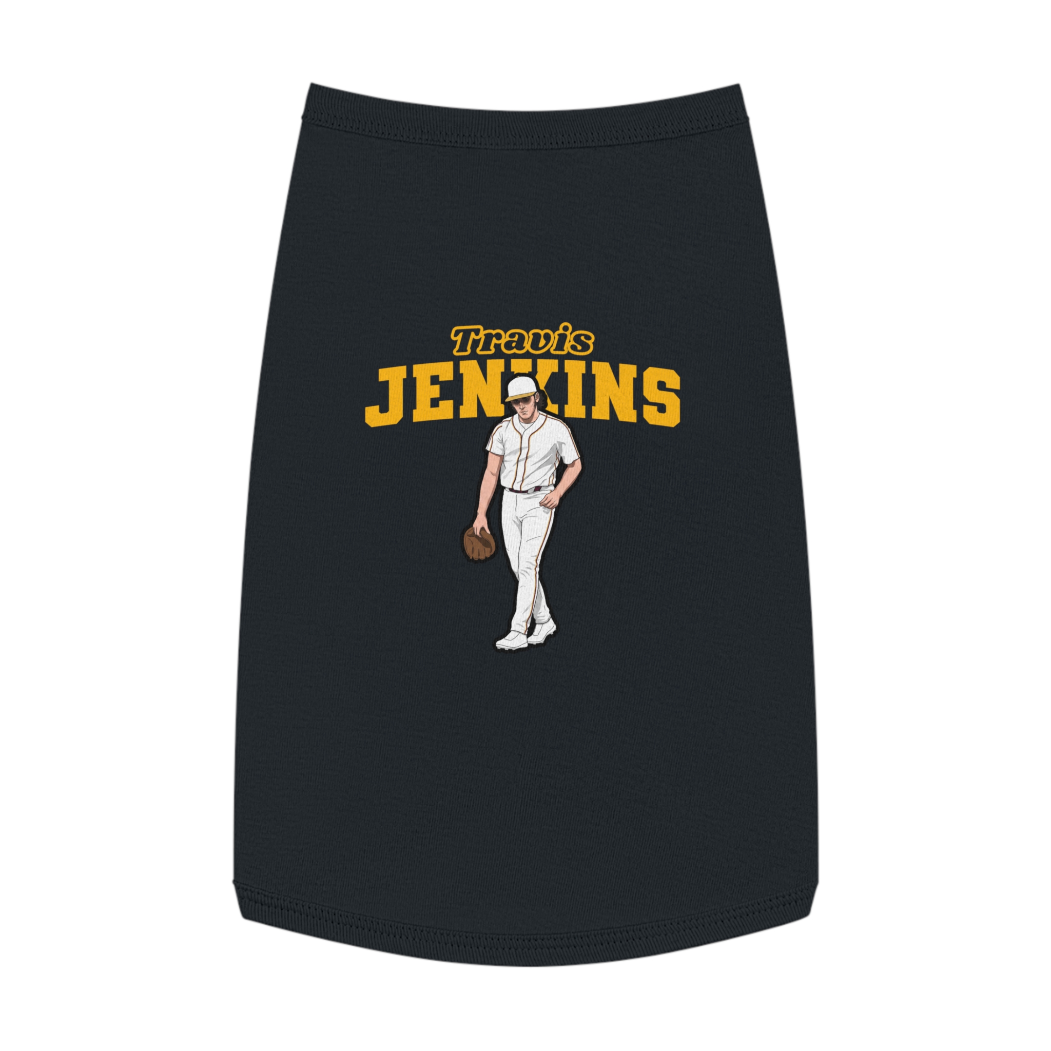 Pet Tank Top — character_name_arch in Black
