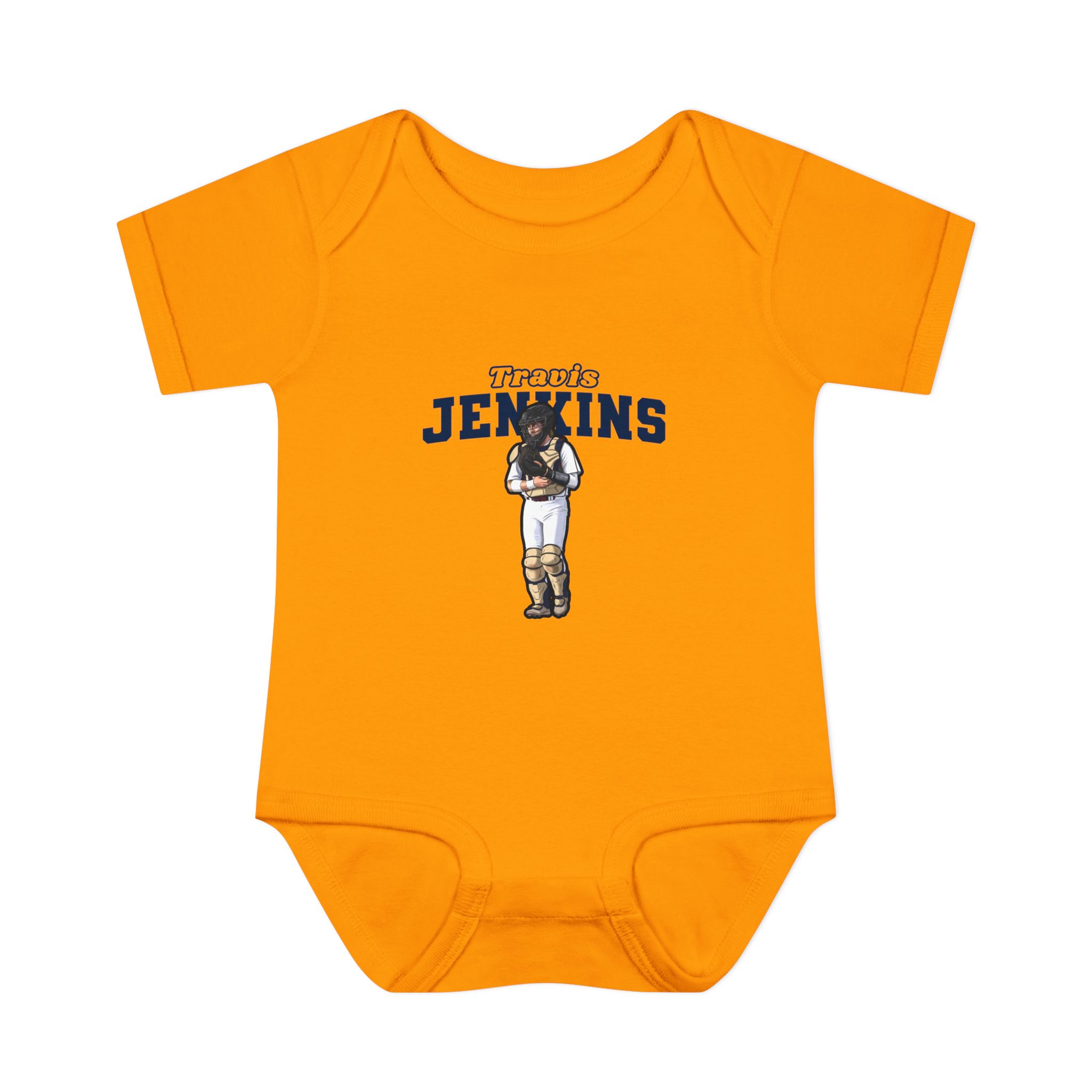 Baby Onesie — character_name_arch in Gold