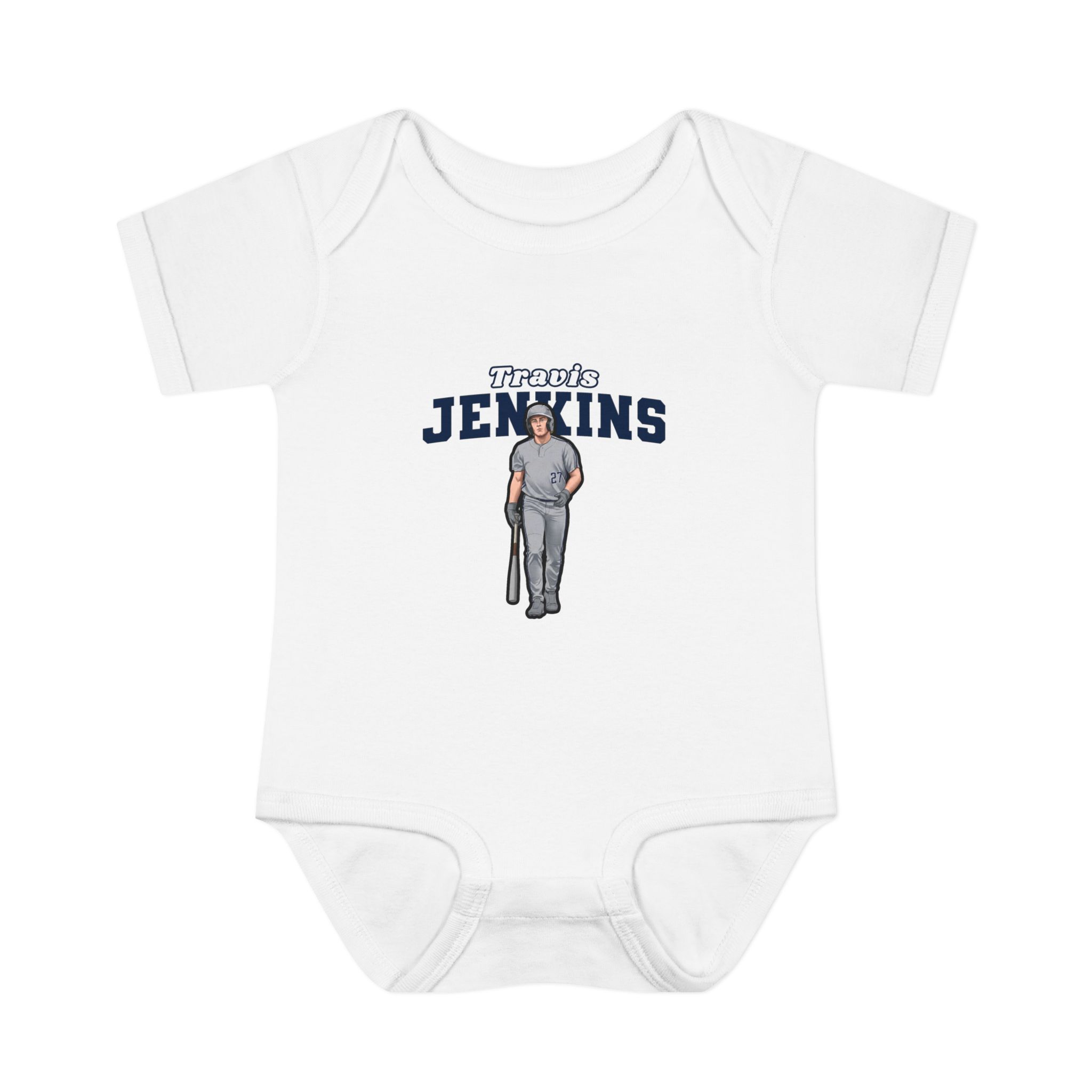 Baby Onesie — character_name_arch in White
