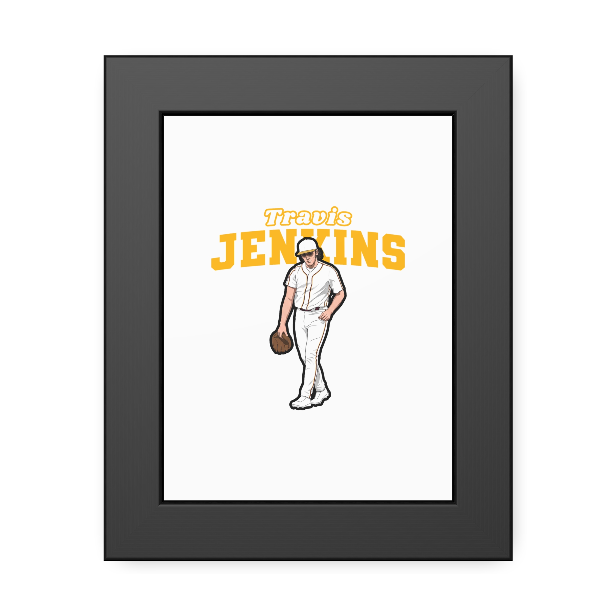 Framed Poster — character_name_arch in Black
